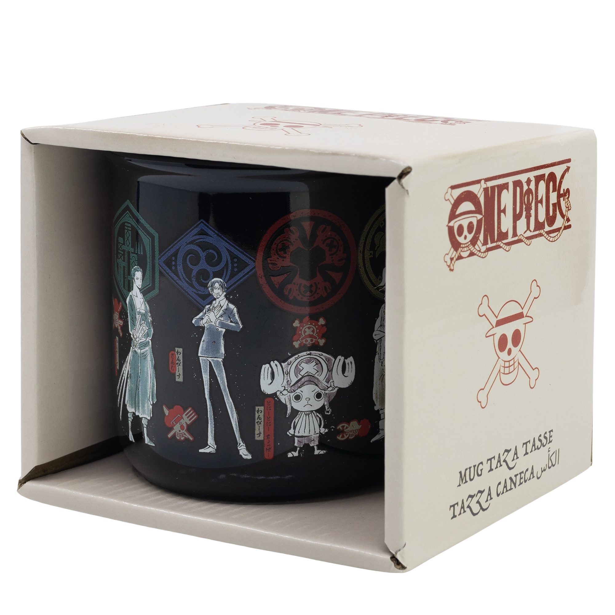 One Piece Anime Tasse Anime One Piece Teetasse Kaffeetasse Geschenkidee 400 ml, Keramik
