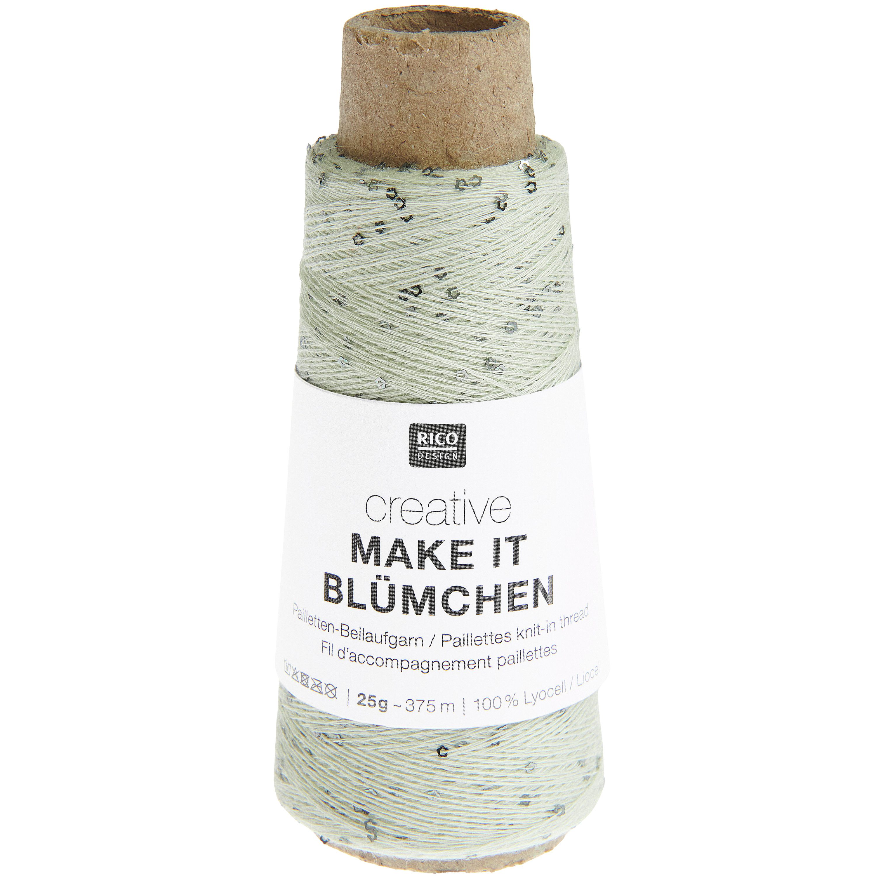 Rico Design Make It Blümchen Häkelwolle, 25 g, 375 m