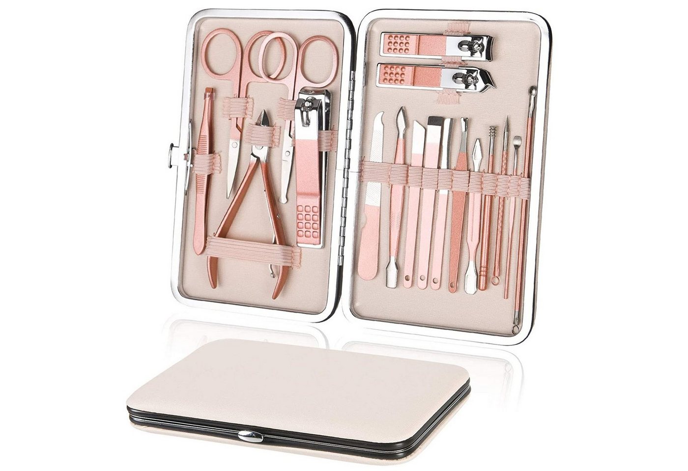 MORRENT Maniküre-Pediküre-Set Nagelknipser Set 18-teiliges Maniküre Pediküre Set, Nagelpflege Kit