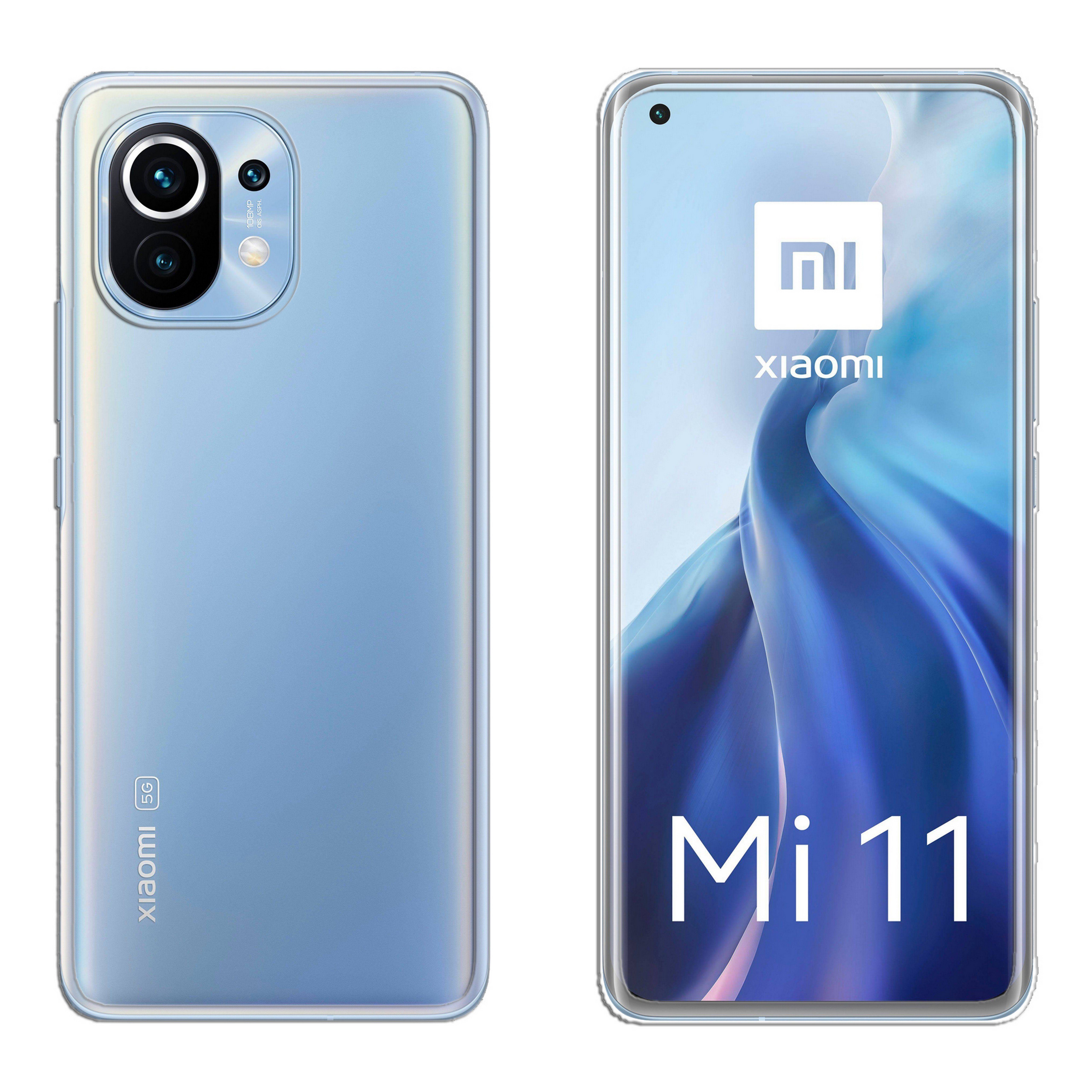 cofi1453 Handyhülle Silikon Hülle für XIAOMI MI 11 Case Handy Cover, Silikon Hülle Basic kompatibel mit XIAOMI MI 11 Case TPU Soft Handy Co