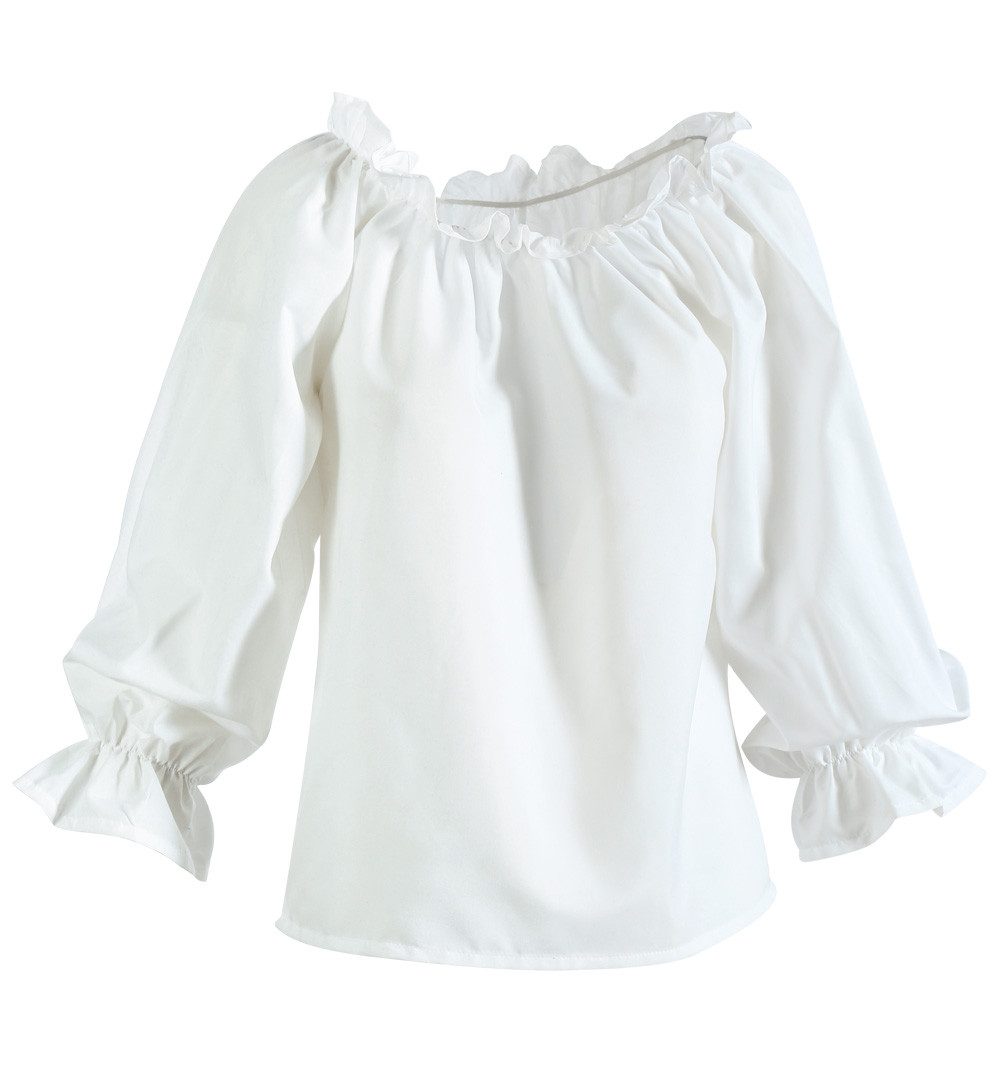 Fries Piraten-Kostüm Damen Piratin Bluse Piratenbluse weiß Karneval Faschin günstig online kaufen