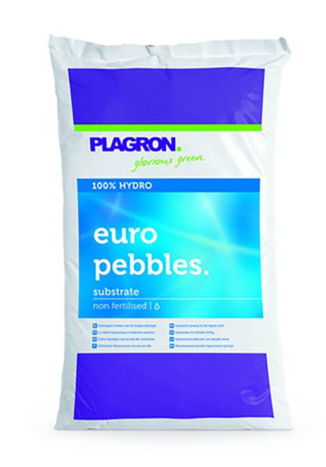 Weedness Tongranulat Plagron Euro Pebbles Blähton Kugeln Hydrokultur Drainage Ton-Granulat, 10 Liter