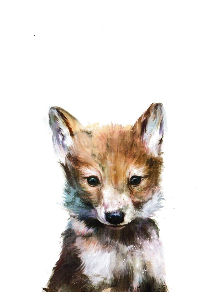 Postkarte "Little Wolf Wolf" Kleiner 