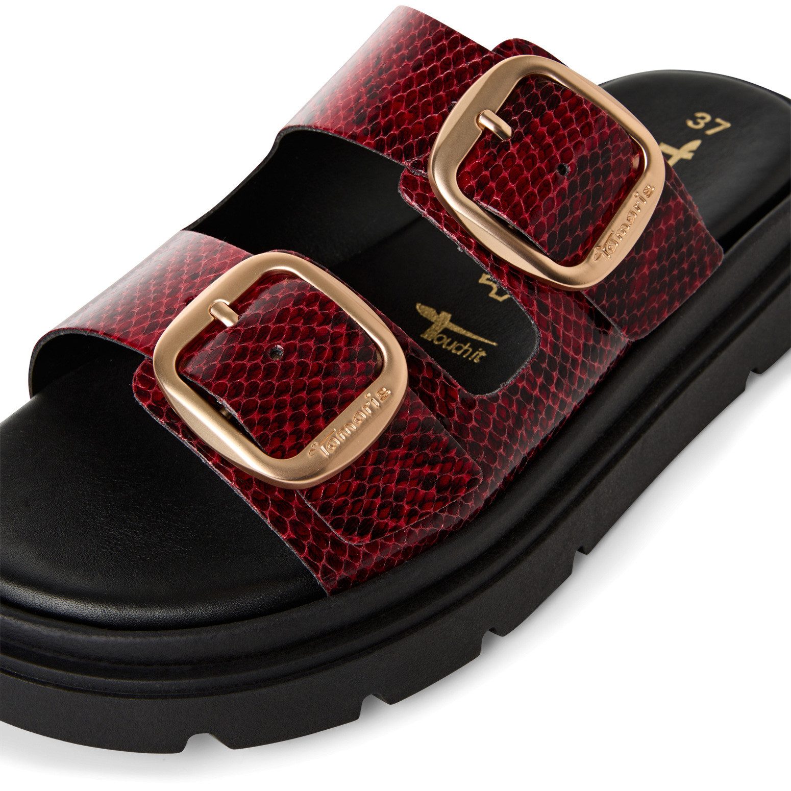 Tamaris Pantolette, Keilabsatz, Sommerschuh, Schlupfschuh, verstellbare günstig online kaufen