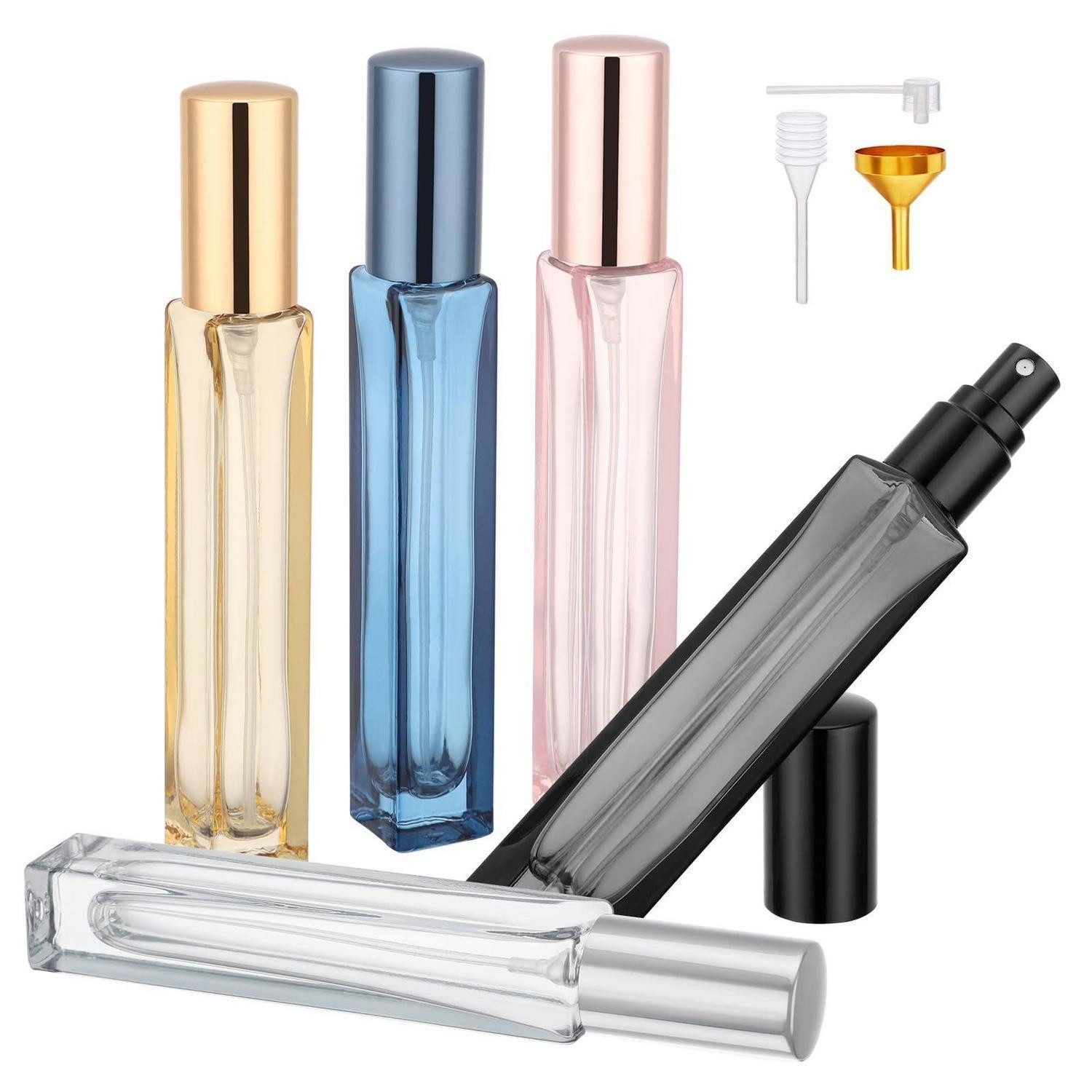 LuxusKollektion Parfümzerstäuber Parfümzerstäuber 5er Set 10ml Nachfüllbar Glas (5 St)