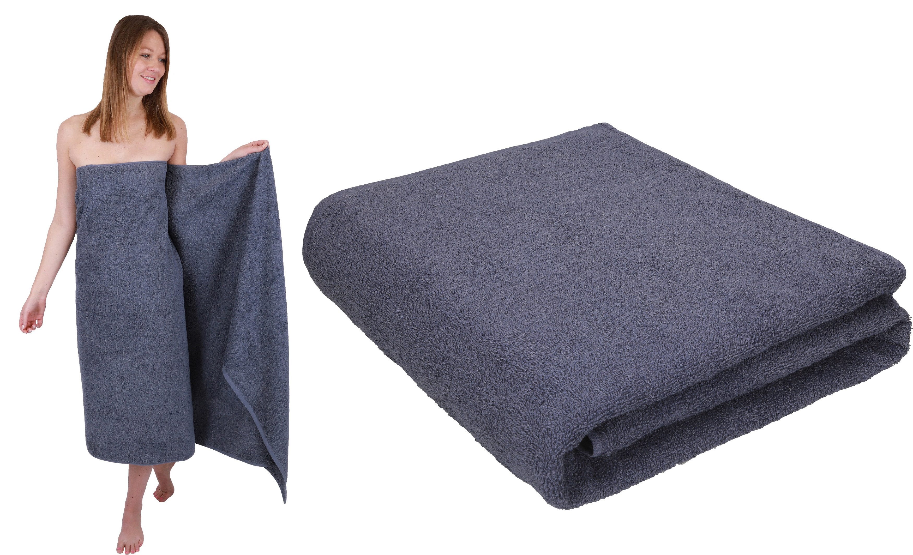 Betz Badetuch 2 Stück Maxi Duschtücher XXL Berlin Größe 100x150cm, 100% Baumwolle