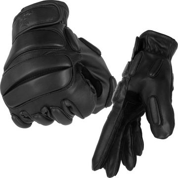 TacFirst Lederhandschuhe TacFirst Polizei Einsatzhandschuhe SEK Protektoren mit Schnittschutz Schnitthemmend