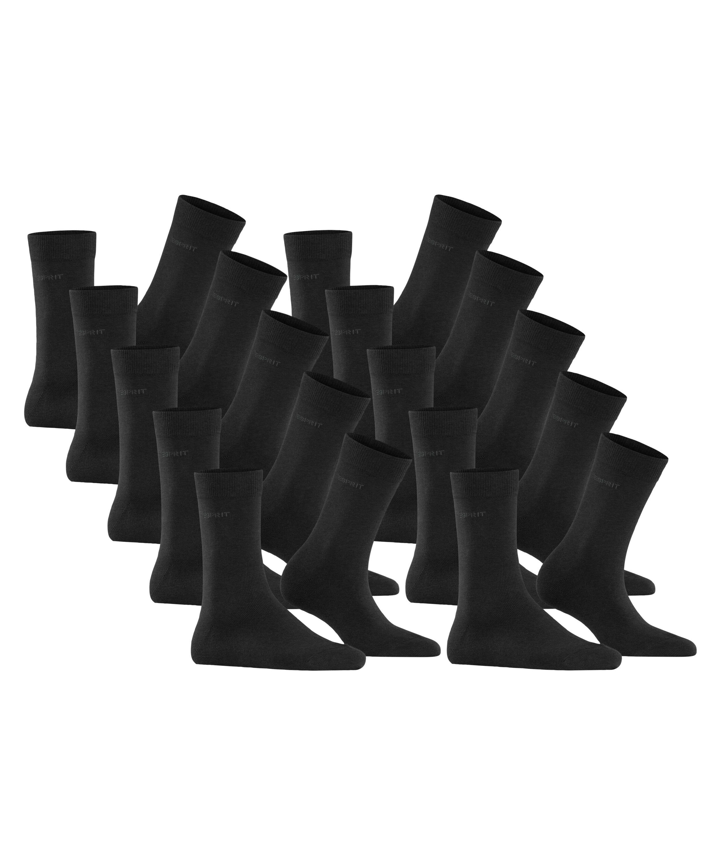 (10-Paar) Solid Socken 10-Pack Esprit (3080) anthra.mel