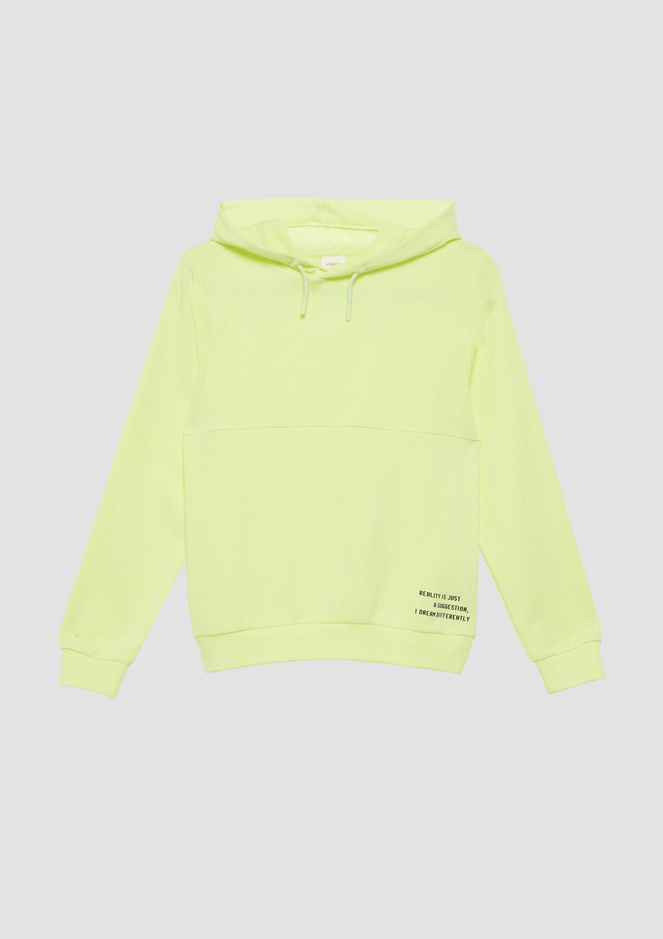 s.Oliver Sweatshirt Sweatshirt Kapuzen-Sweatshirt aus Baumwollmix mit Print günstig online kaufen