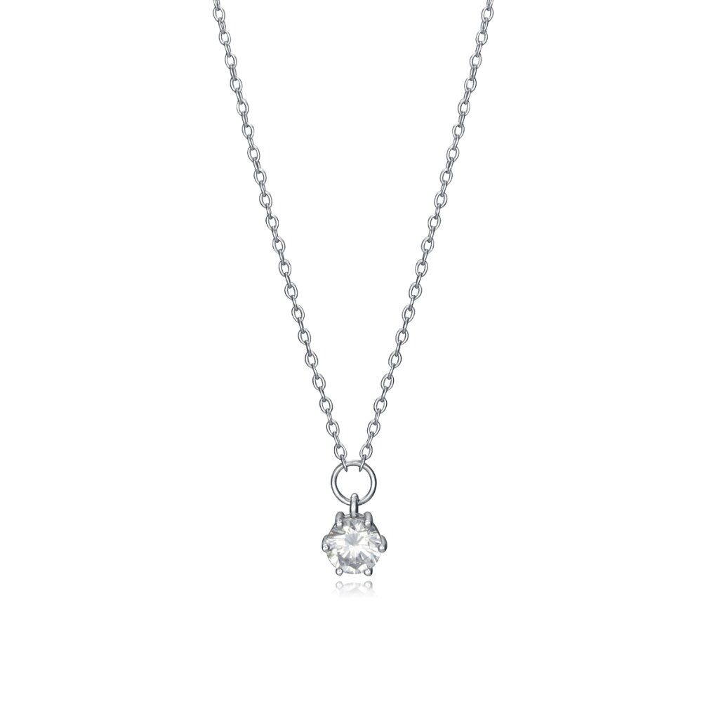 Viceroy Kette mit Einhänger Shiny silver necklace with zircons Clasica 13014C000-30