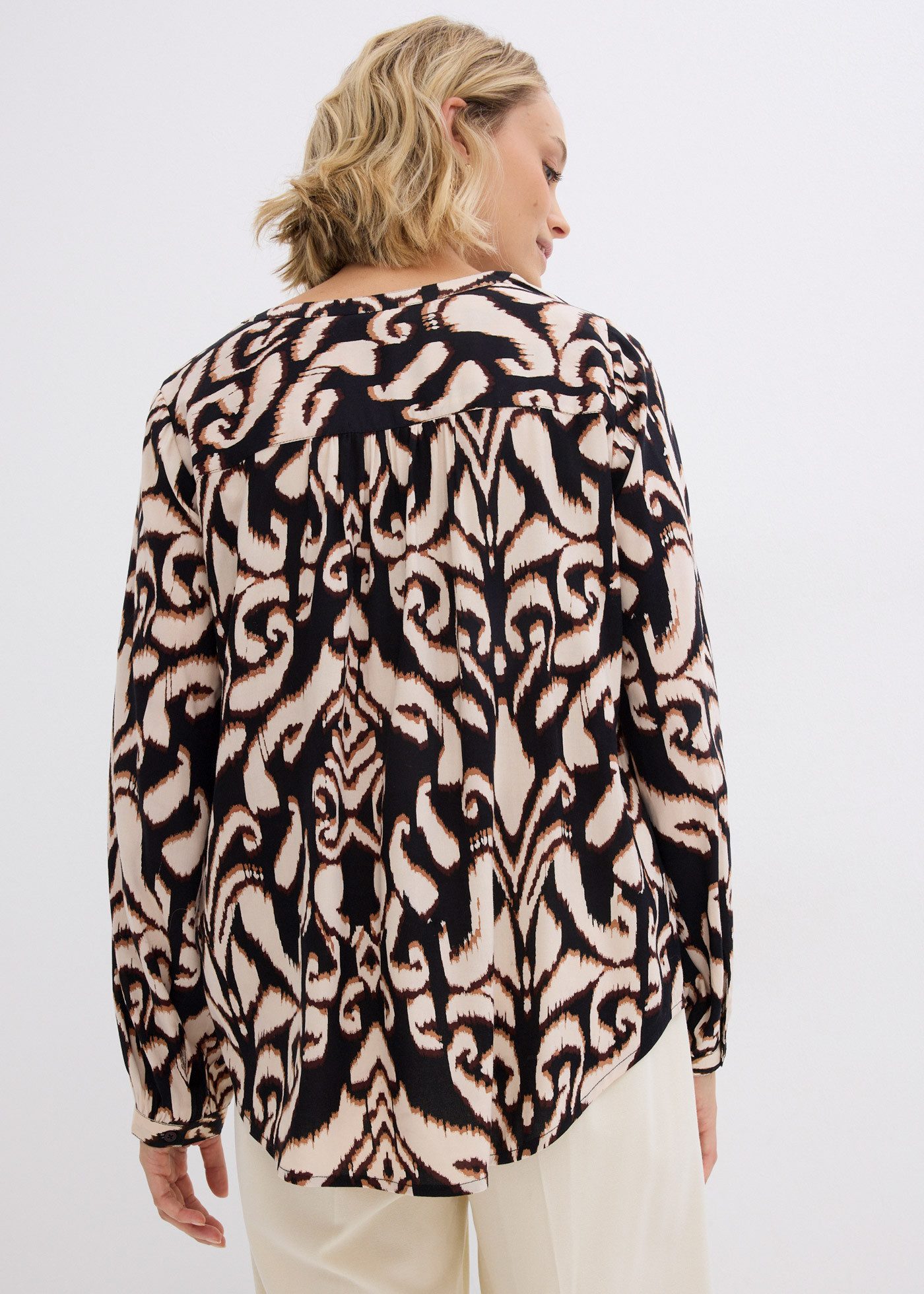 bonprix Tunika Tunikabluse aus fließender Viskose günstig online kaufen