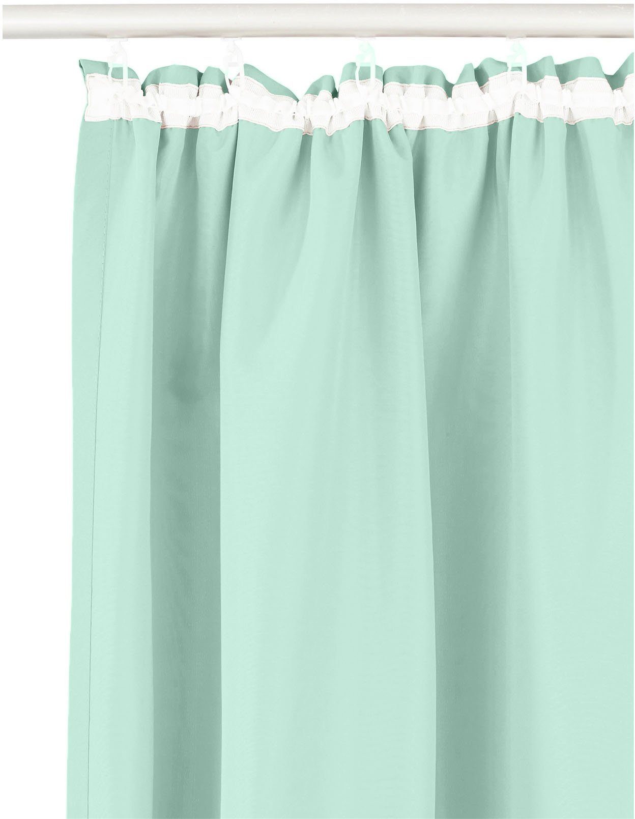 OTTO home Vorhang Parry mit Kräuselband, 2er Set, blickdicht, Topseller (2 St), Kräuselband, blickdicht, Polyester, 2-er Set, blickdicht, monochrom, basic, einf – Bild 5 von 5