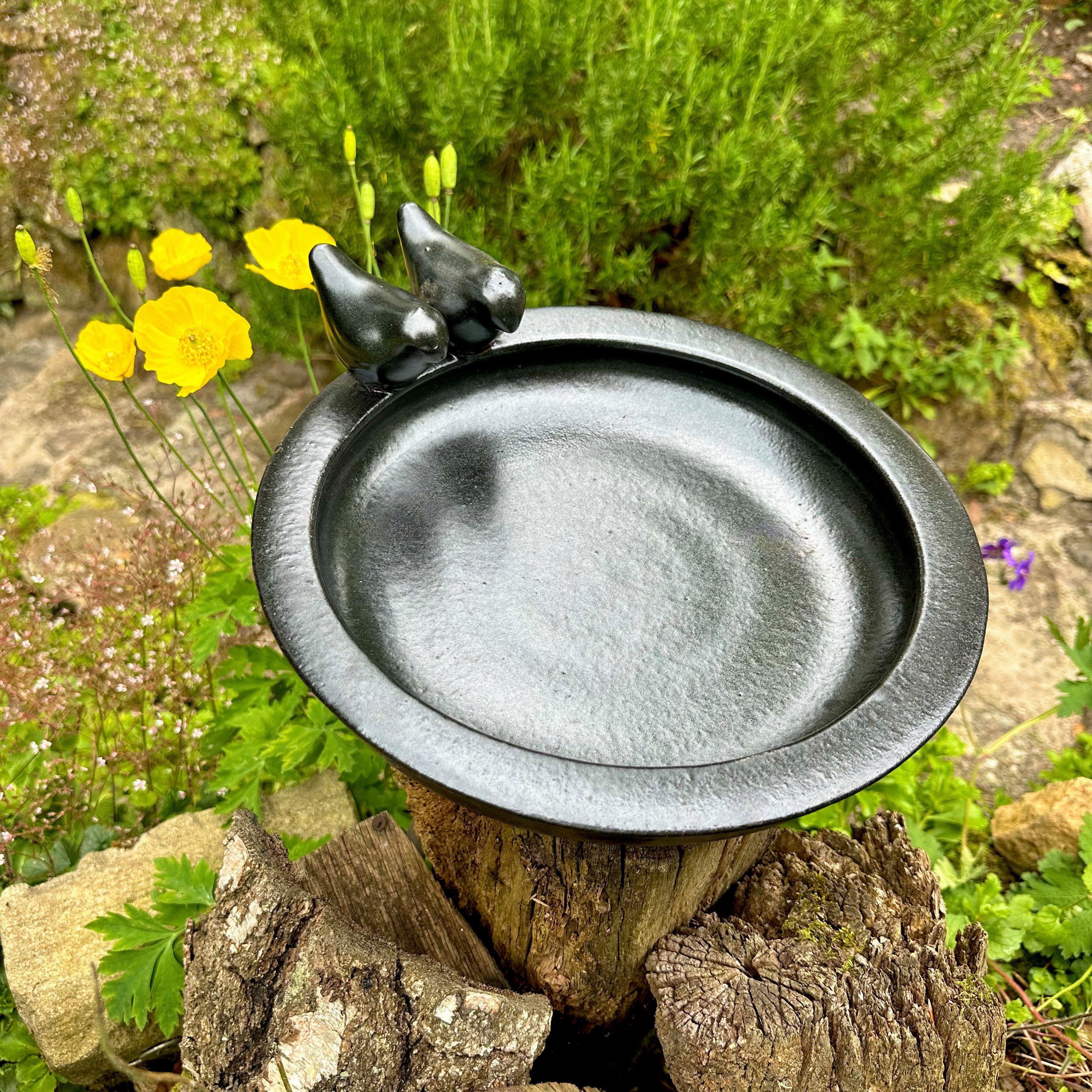 Antikas Futterstation Vogeltränke, Vogelbad - Schwarz, Tränke für Vögel, Wa günstig online kaufen