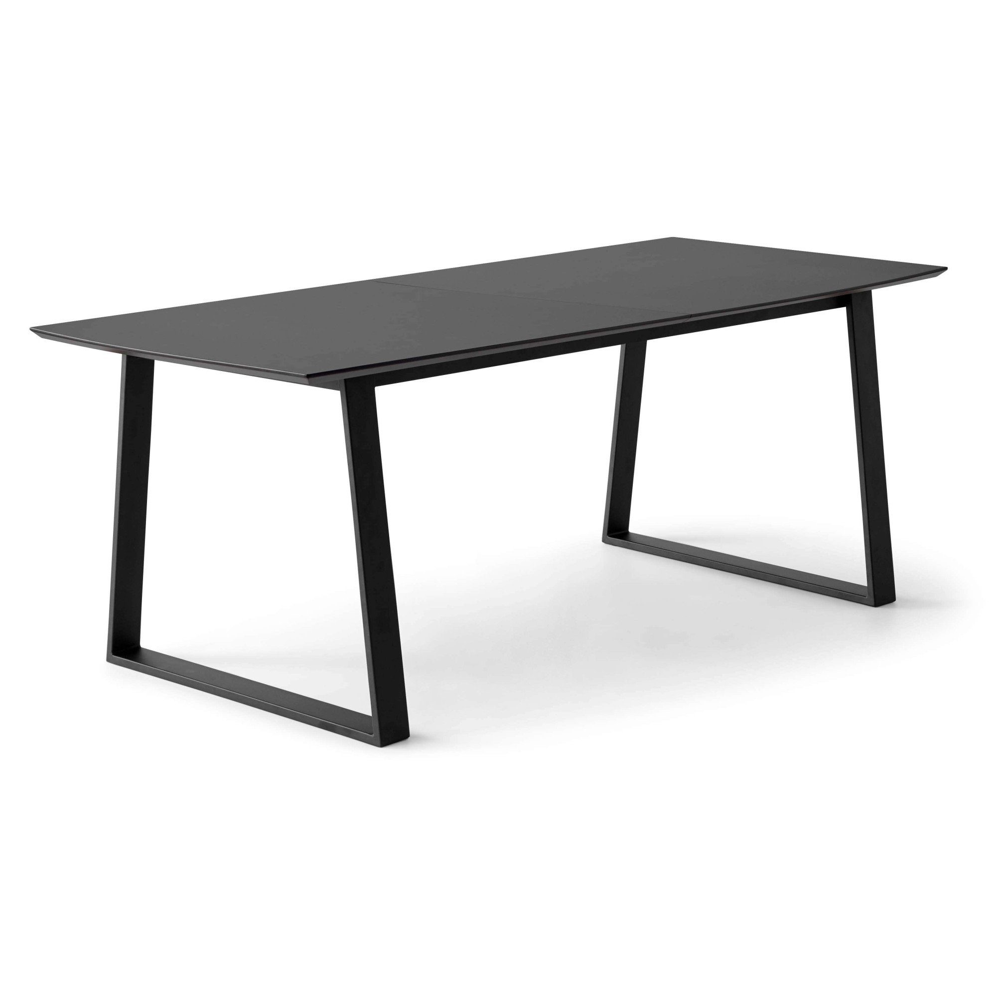 Hammel Furniture Esstisch Meza Designtisch mit Auszugsfunktion und 2 Einlegeplatten, bootsförmige Tischplatte MDF,Trapez gestell, in zwei Breiten