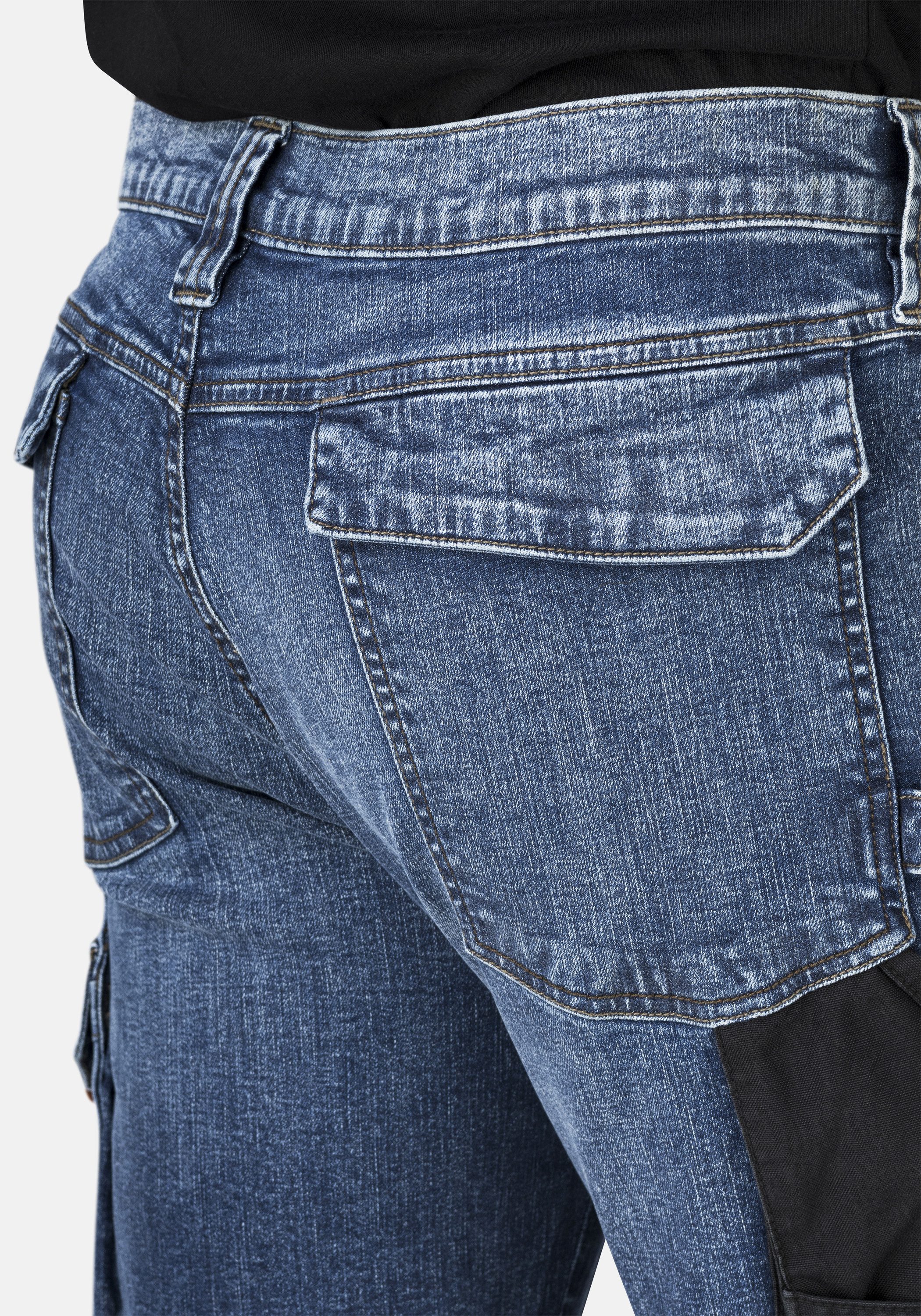 HERO by John Medoox 3/4-Jeans MARLOW Pro Workwear Arbeits- 3/4-Jeans Arbeits- 3/4-Jeans Denim / Jeansfür Herren