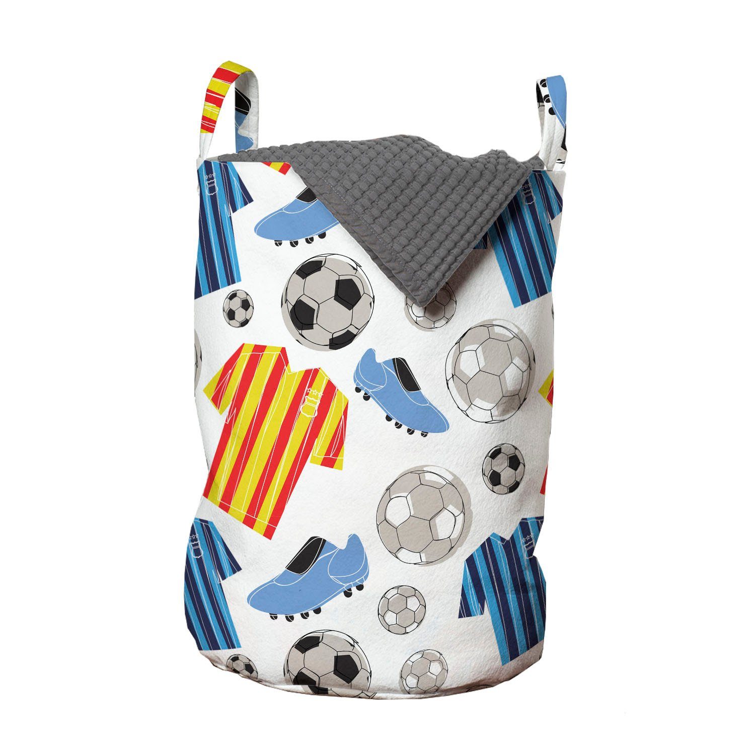 Abakuhaus Wäschesäckchen für Wäschekorb Schuhe Kordelzugverschluss Sportkleidung mit Griffen Fußball Waschsalons