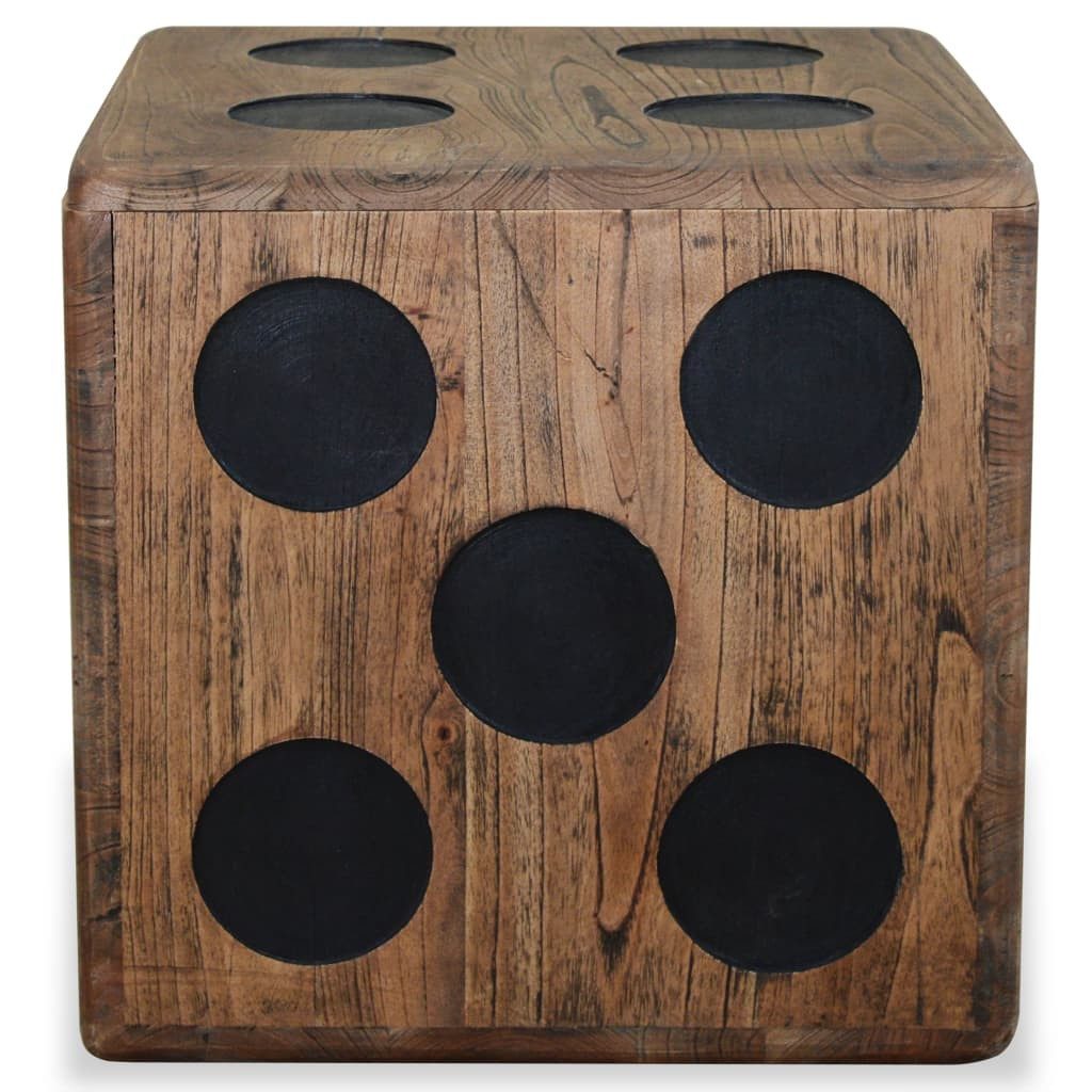 vidaXL Truhe Design-2 Aufbewahrungsbox Holzkiste mit Deckel Mindi-Holz 40x40x40 cm
