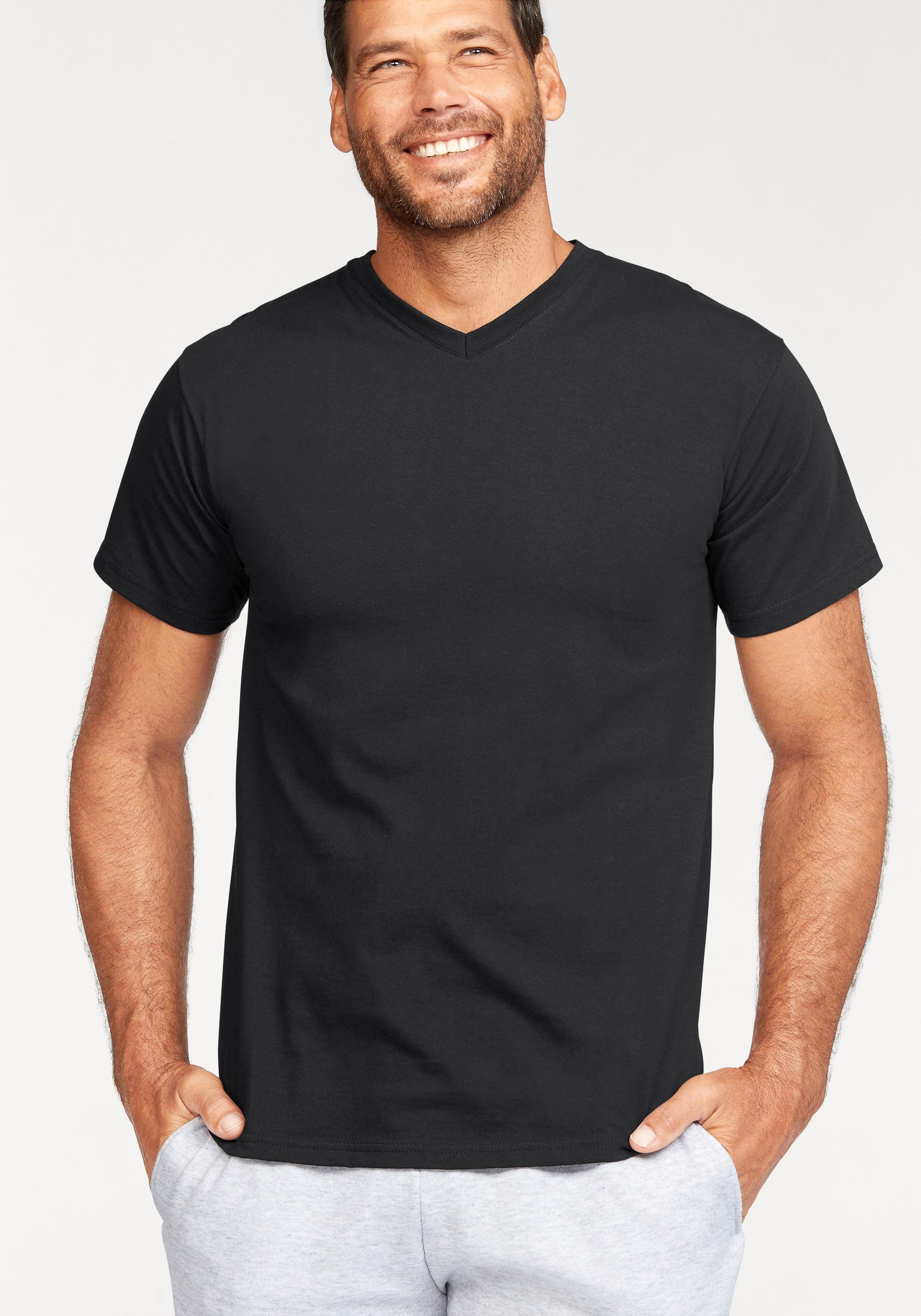 Fruit of the Loom T-Shirt (Packung, 2-tlg) mit V-Ausschnitt