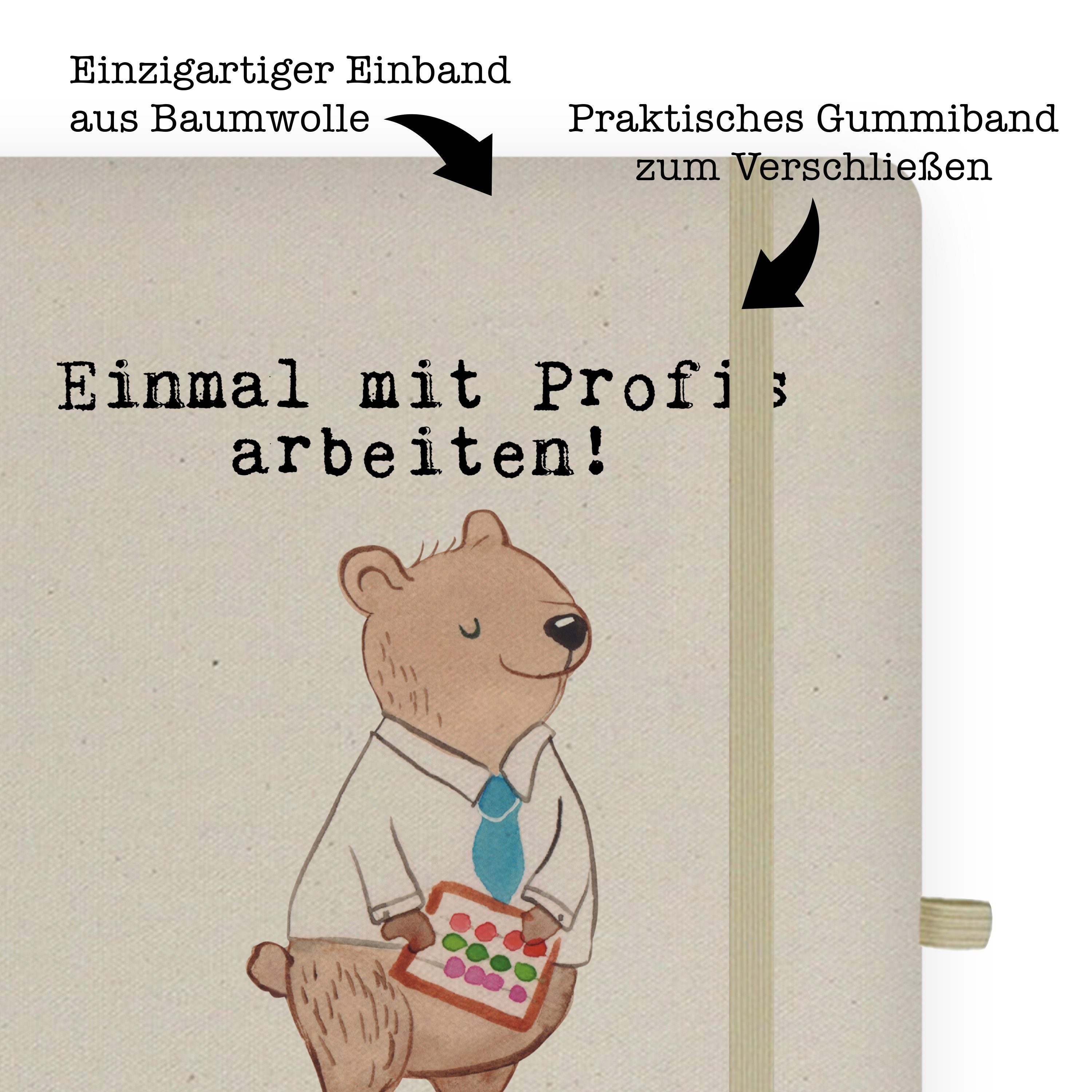 Mr. & Mrs. Mr. für Kaufmann - Geschenk, Leidenschaft aus & Transparent - Notizbuch Bürokaufmann Mrs. Panda Panda