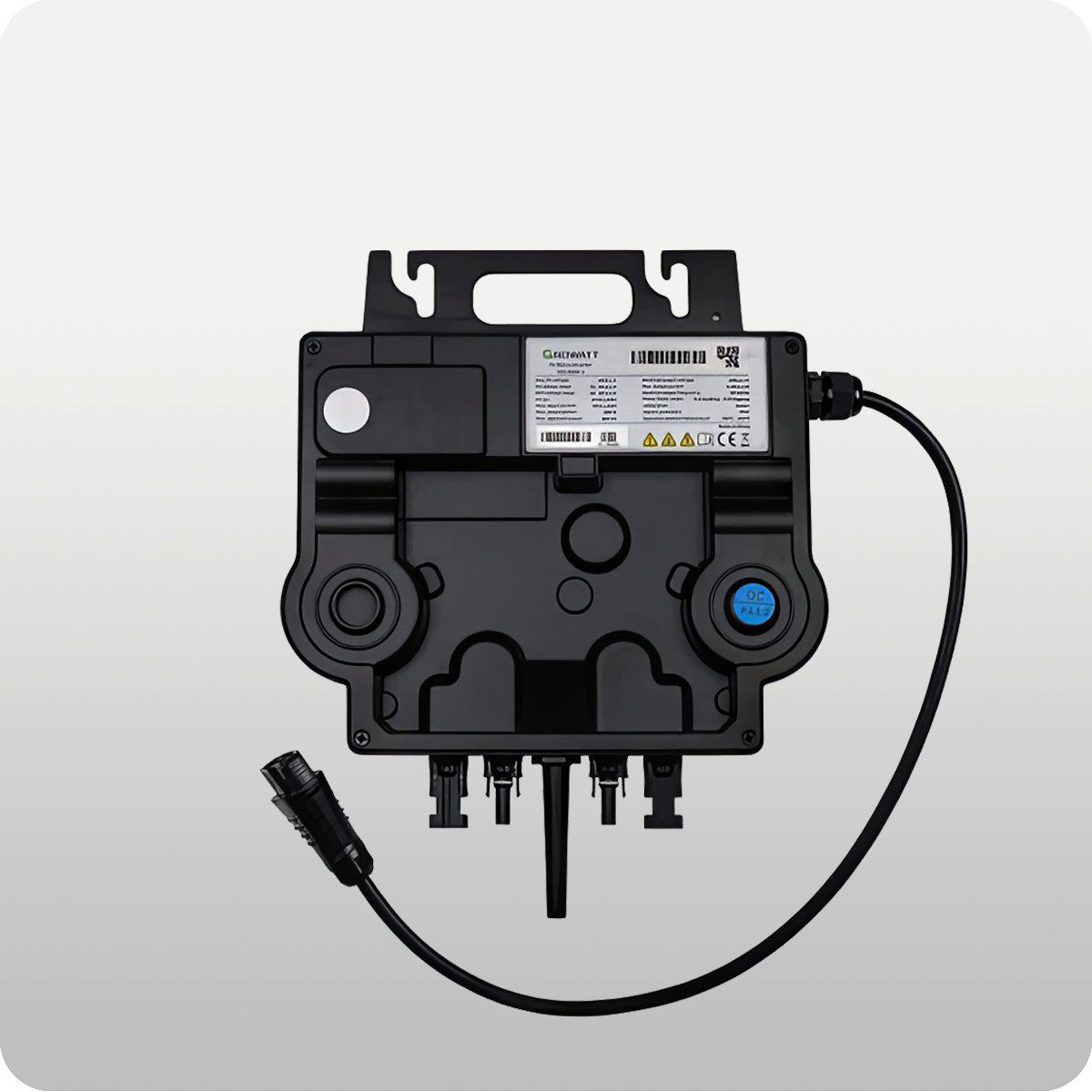 Growatt Balkonkraftwerk NEO 800W Micro-Wechselrichter mit 5M AC Kabel, Microinverter, Mini-Solaranlage, für Balkonkraftwerk, Plug und Play