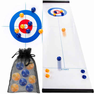 Goods+Gadgets Spieltisch Curling Table-top Spiel-Set, (Brettspiel), Eisstockschießen