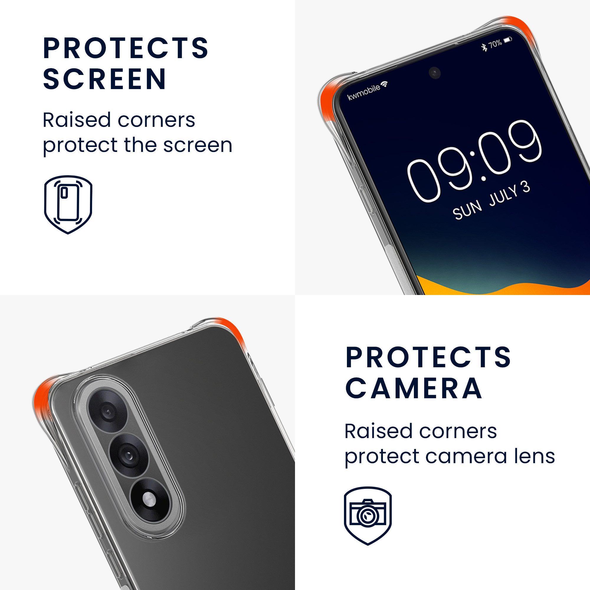 kwmobile Smartphone-Hülle Necklace Case für OnePlus Nord 5, Hülle Silikon mit Handykette - Band Handyhülle