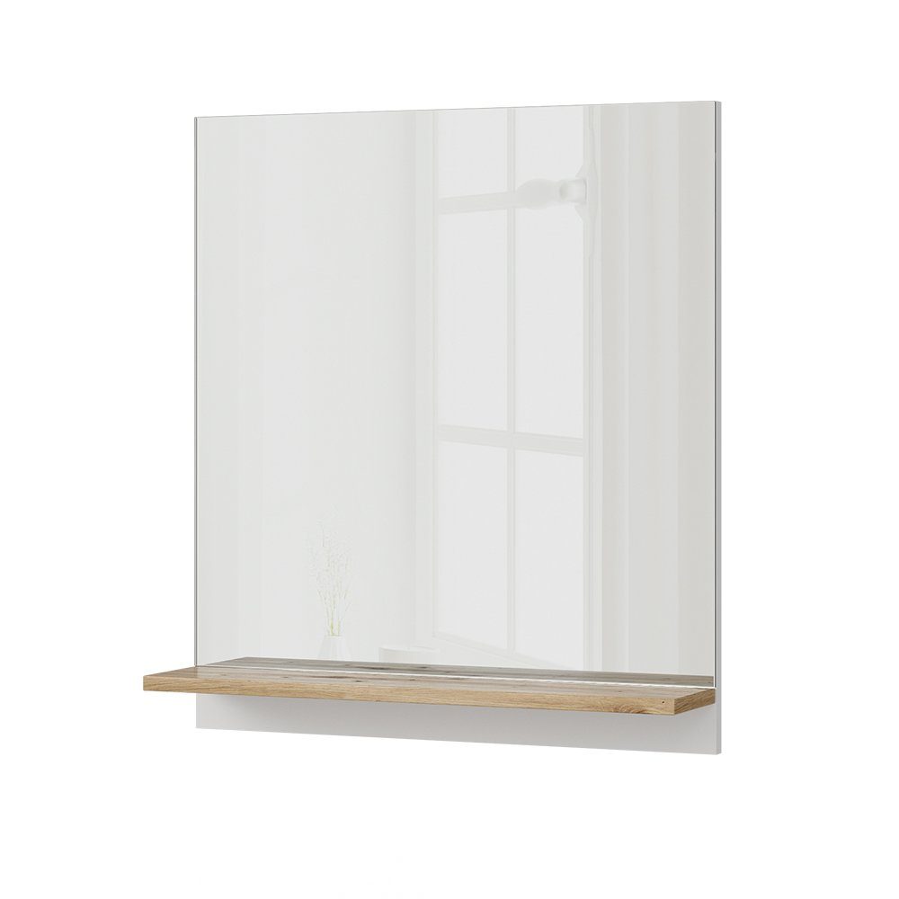 Vicco Badspiegel Marelle, Weiß/Artisan-Eiche, 60 x günstig online kaufen