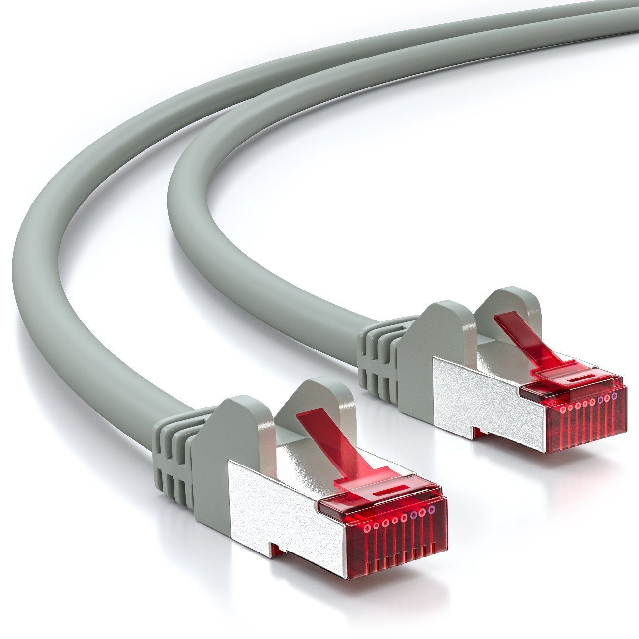 deleyCON deleyCON 50m CAT6 Patchkabel S-FTP PIMF Netzwerkkabel Ethernetkabel - LAN-Kabel