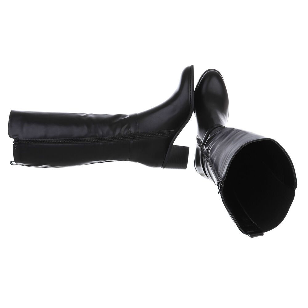 Ital-Design Damen Elegant Stiefel (88460451) Blockabsatz Stiefel in Schwarz