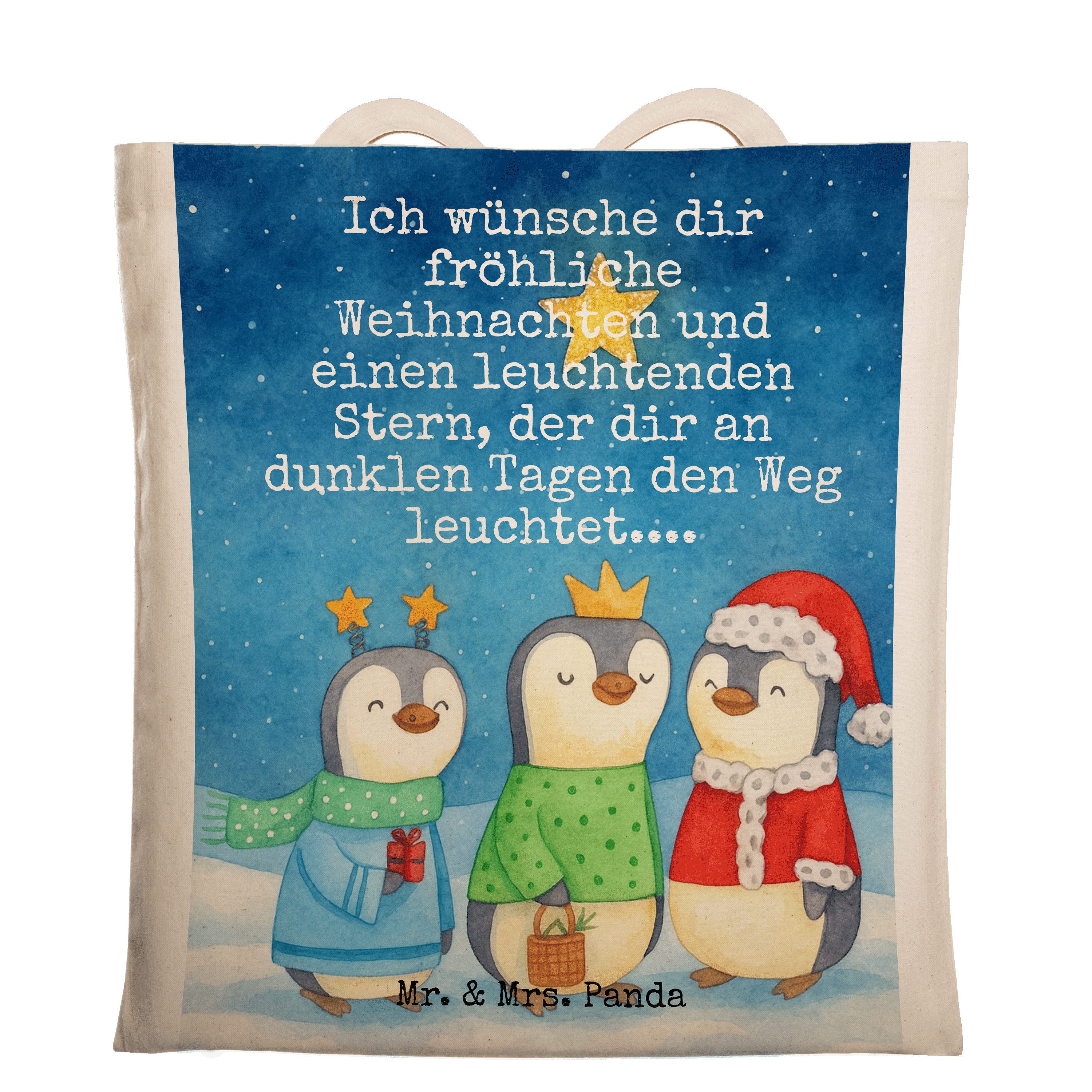 Tragetasche Winterzeit Heilige drei Könige Design, Jutebeutel, Weiß, Weihnachtsta