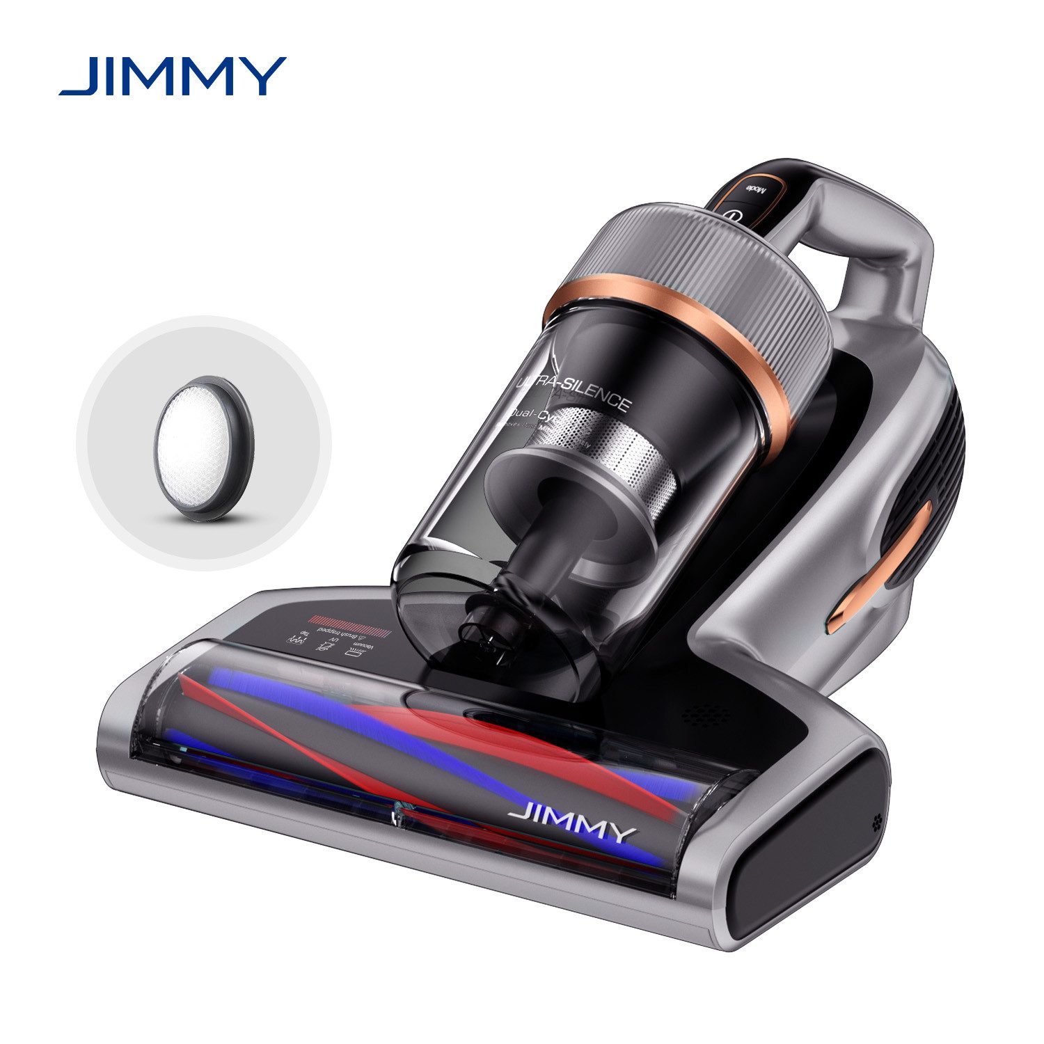 Jimmy Matratzenreinigungsgerät BX7 Pro 700W Intelligenter Anti-Milben-Staubsauger, 700,00 W, Stauberkennung & Ultraschall-Saugleistung Von 16 KPa