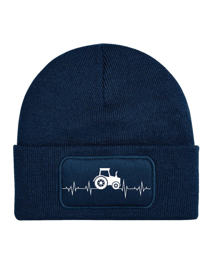 Youth Designz Beanie Heartbeat Traktor Unisex Beanie Mütze für Herren & Damen mit trendigem Motiv