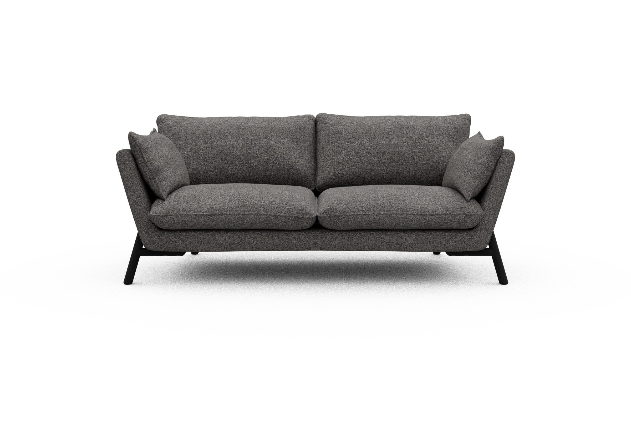 moebelfaktor Sofa Emil 2-Sitzer, schräg gestellte Armlehnen, hoher Rücken