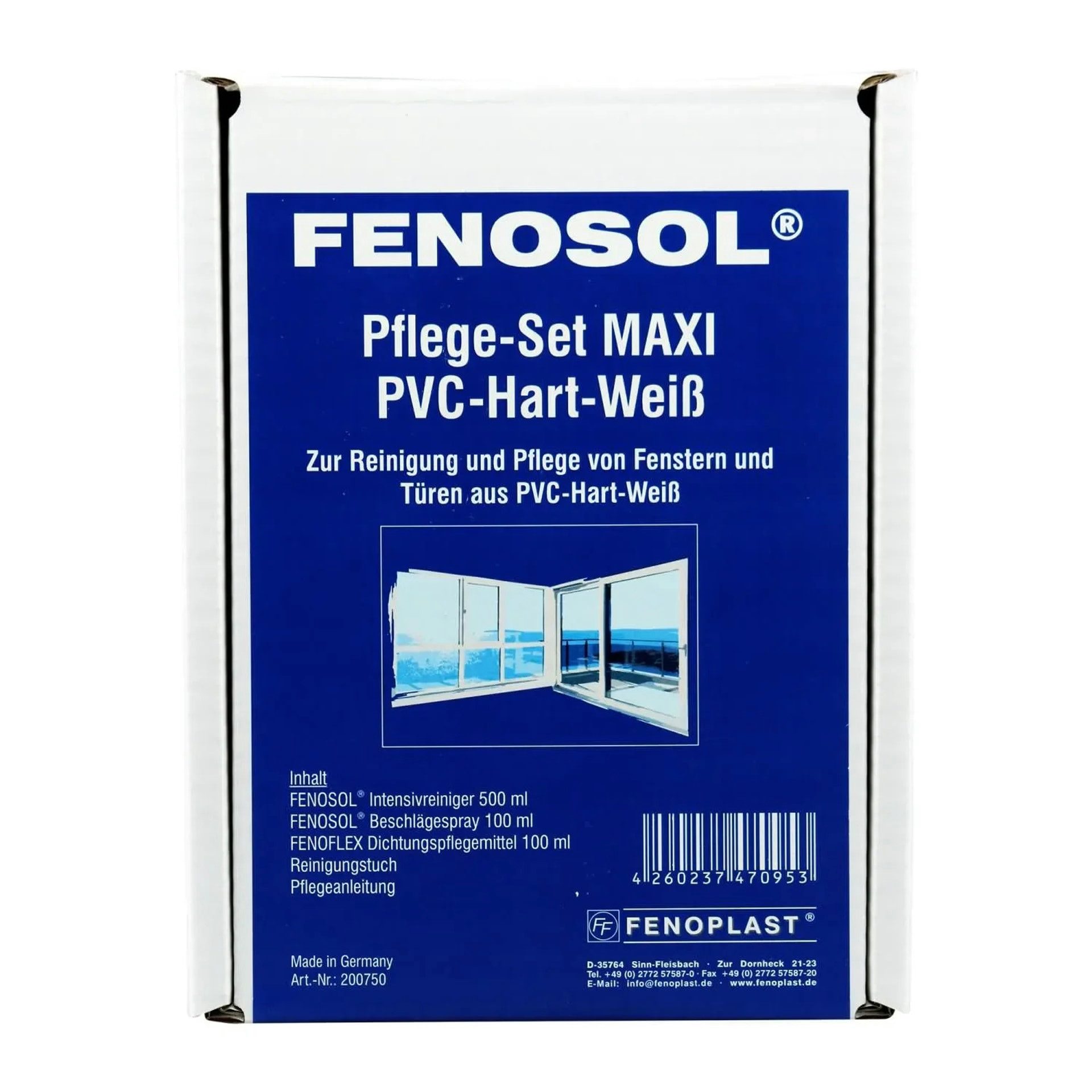 Fenoplast PVC-Kleber Fenosol Pflege-Set PVC-Hart-weiß MAXI, (Set)