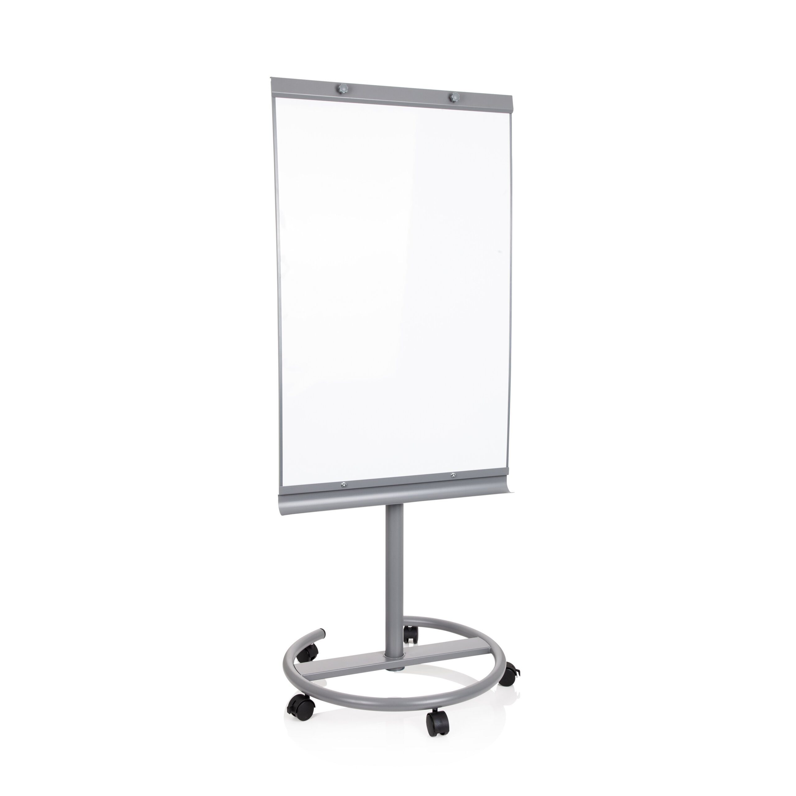 hjh OFFICE Magnettafel Whiteboard Multiboard Stahl, 2-in-1 Flipchart und Whiteboard