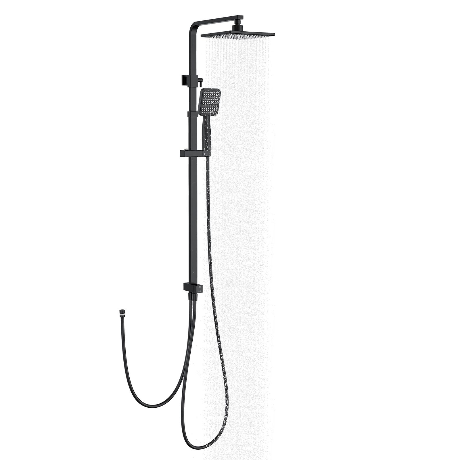 HOMELODY Duschsystem Regendusche Duschset ohne Armatur Ohne zusätzliches Bohren, 2 Strahlart(en), Regendusche Duschset mit Überkopfbrause Handbrause,Messing