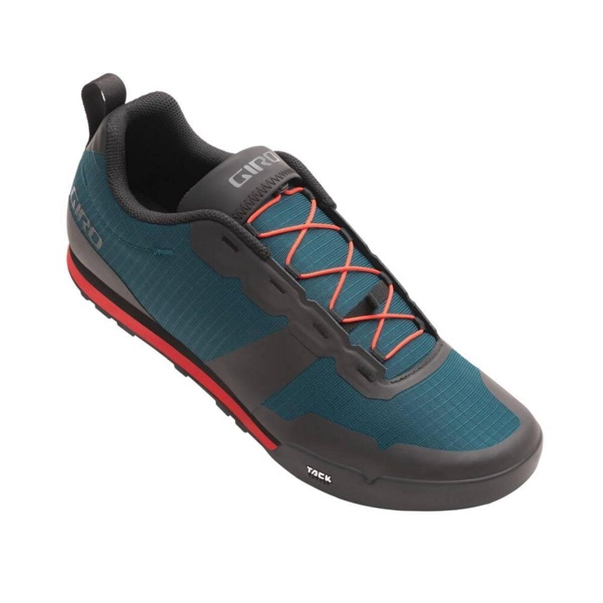 Giro Flat-Pedal-Schuhe Giro Tracker Fastlace - harbor blue/bright red 48 Fahrradschuh