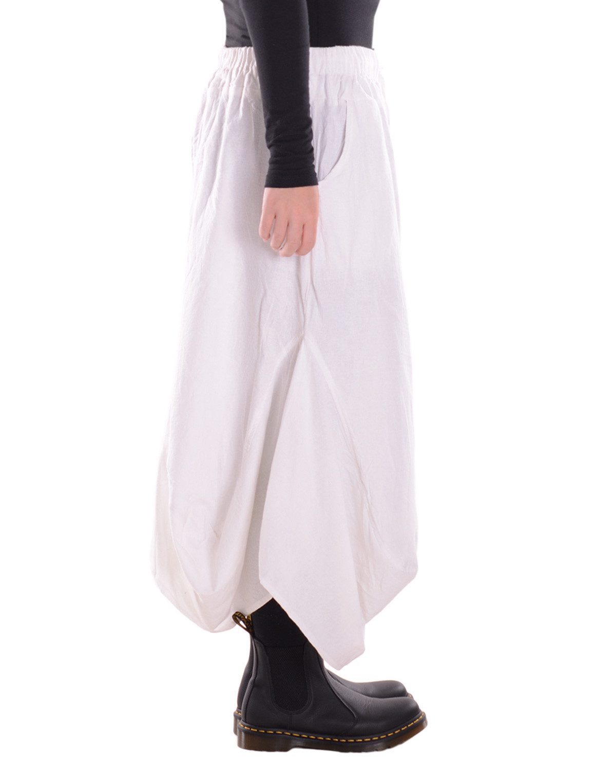Vishes Ballonrock Langer Rock Damen Ballonrock Baumwolle Taschen Freesize 34-42 Alternative Mode, Boho, Hippie, Ethno, Festival