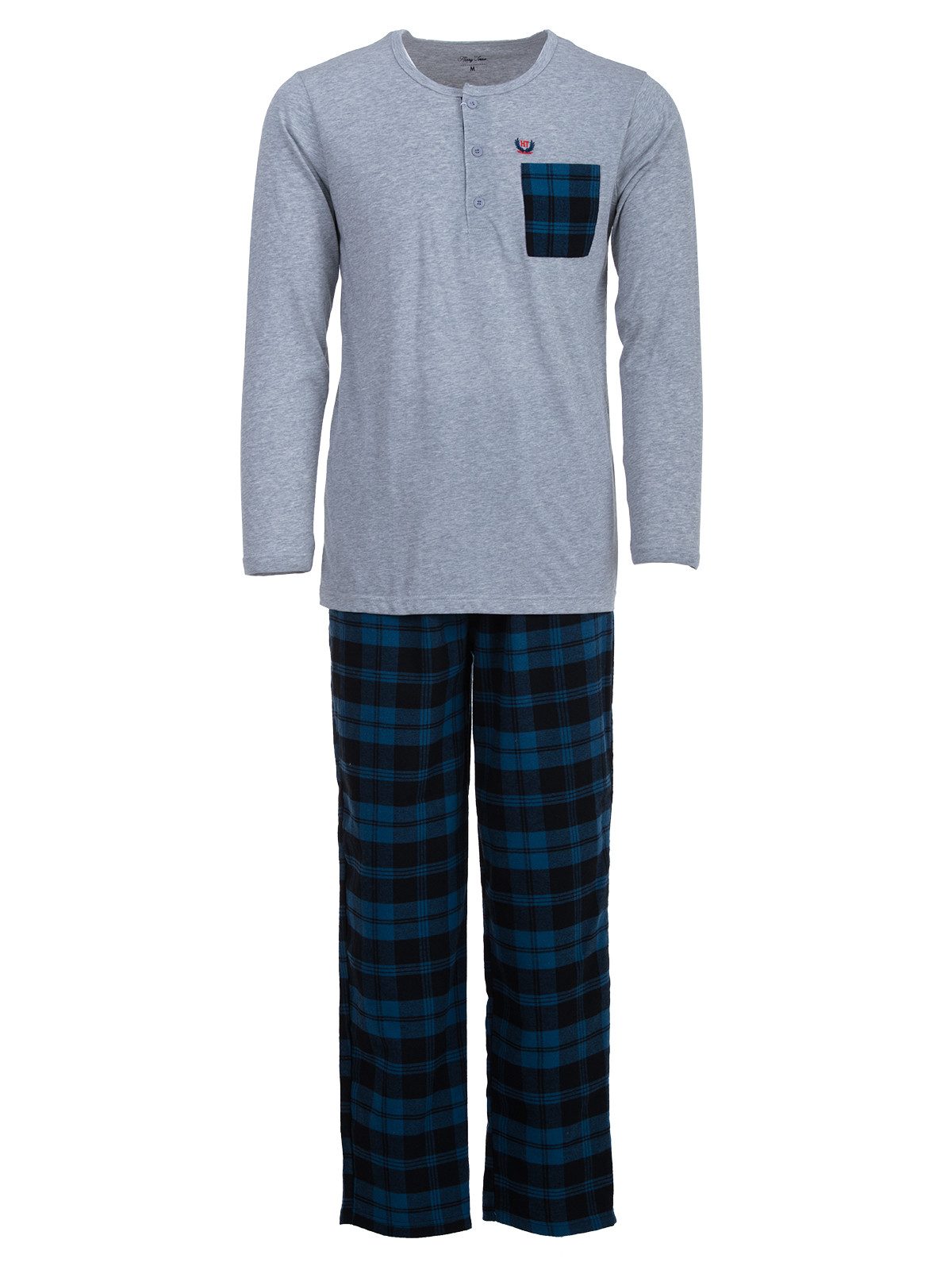Henry Terre Schlafanzug Pyjama Set Langarm günstig online kaufen