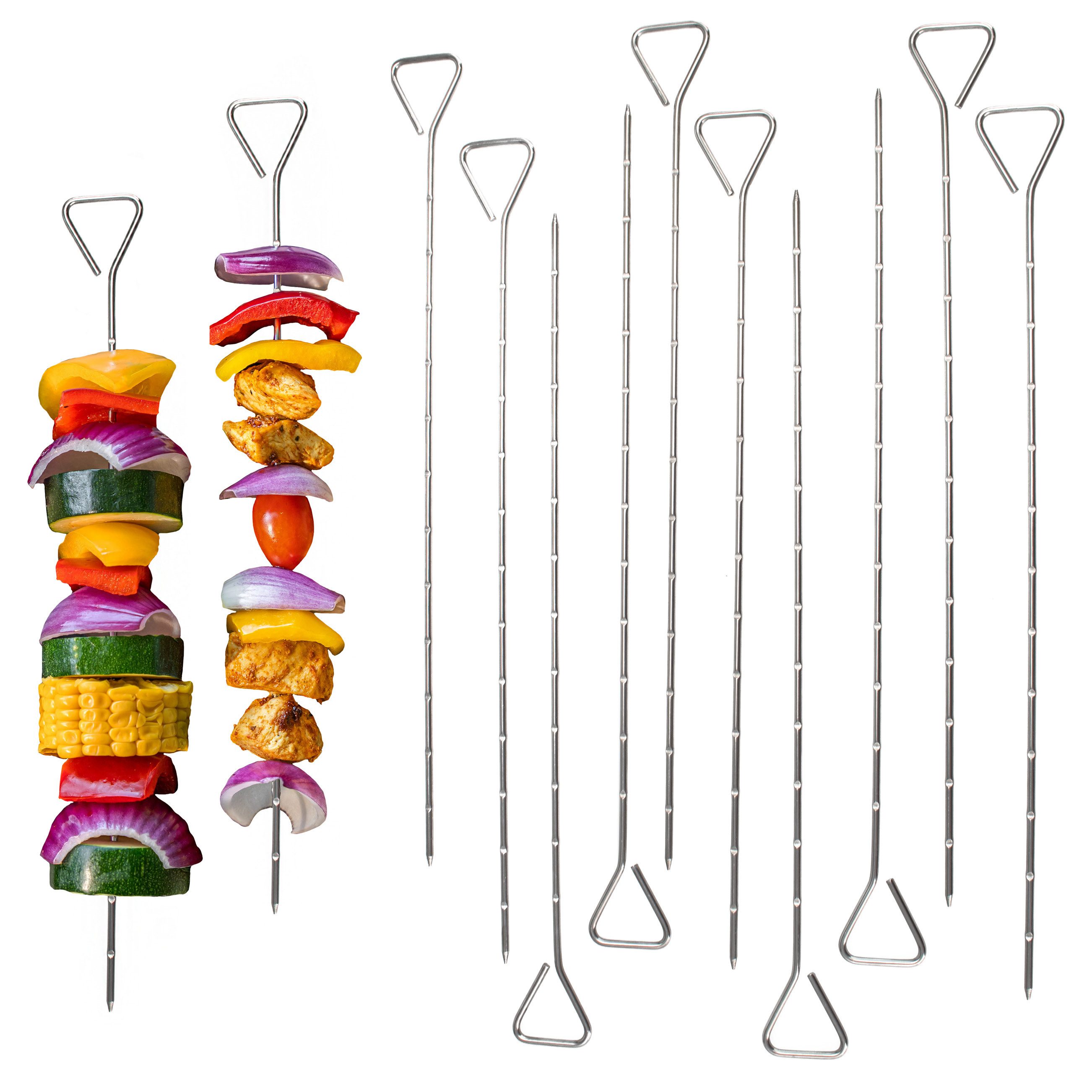 bremermann Grillspieß Grillspieße 12er Set // Edelstahl ca. 29,5 cm (12-St)