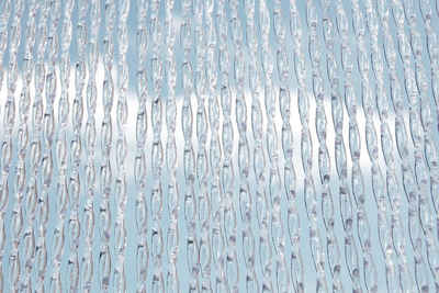 Türvorhang CASA ALBI 2 Streifenvorhang transparent weiß, La Tenda, Ösen, transparent, 90 x 210 cm, PVC - Länge individuell kürzbar