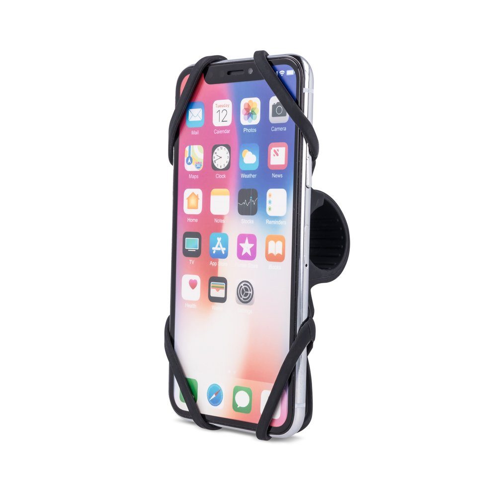 COFI 1453 Smartphone-Halterung Universal Fahrrad Handyhalterung für Smartphones Handys bis 6" Schwarz – Bild 3 von 4