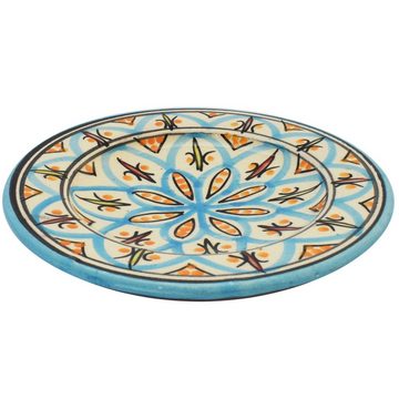 Marrakesch Orient & Mediterran Interior Dessertteller Orientalische Teller Keramikteller Rund Amin 16cm handbemalt, Handarbeit