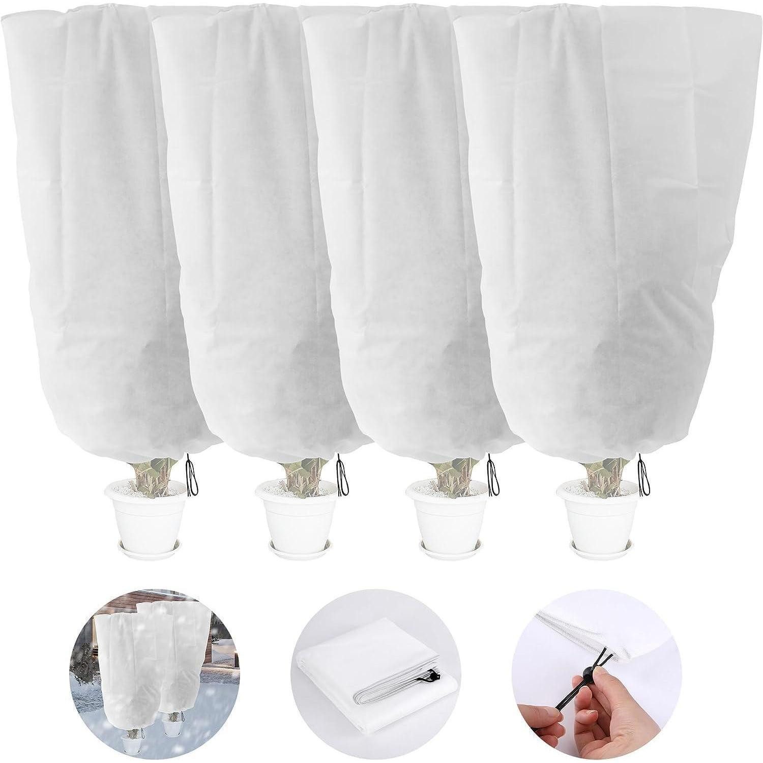 Abdeckhaube 4er Set Frostschutzhaube Pflanzen Winter Schutz 120x80cm Vlies