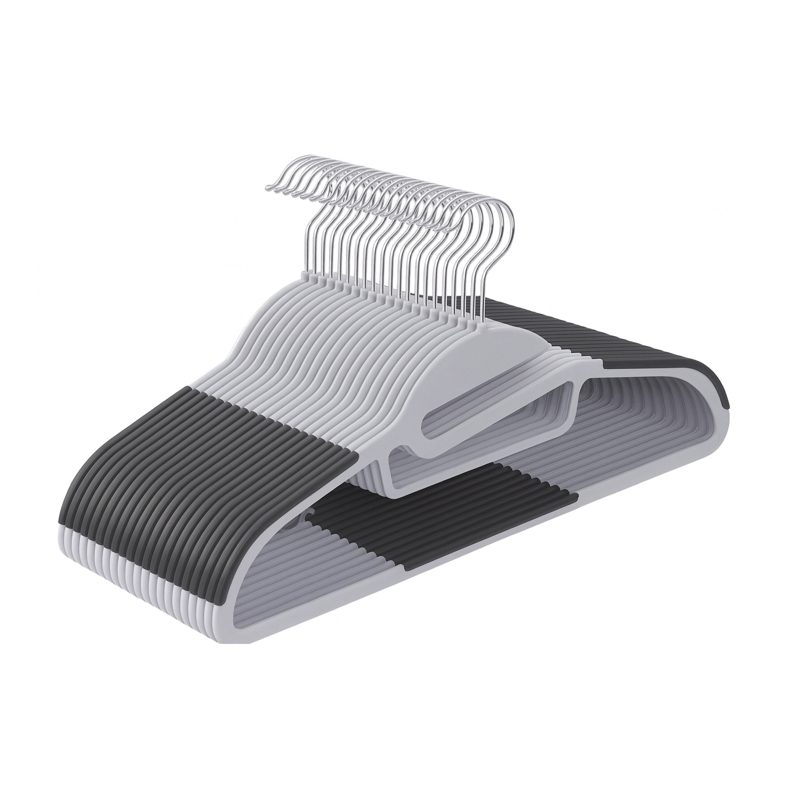 relaxdays Kleiderbügel Gummierte Kleiderbügel im Set, (20er Set, 20-tlg), g günstig online kaufen