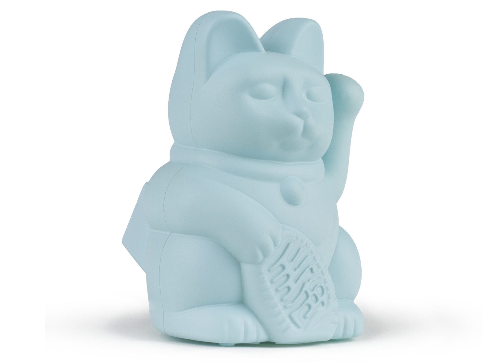 Donkey Products Dekofigur Lucky Cat Solar Winkekatze hellblau 6,5cm