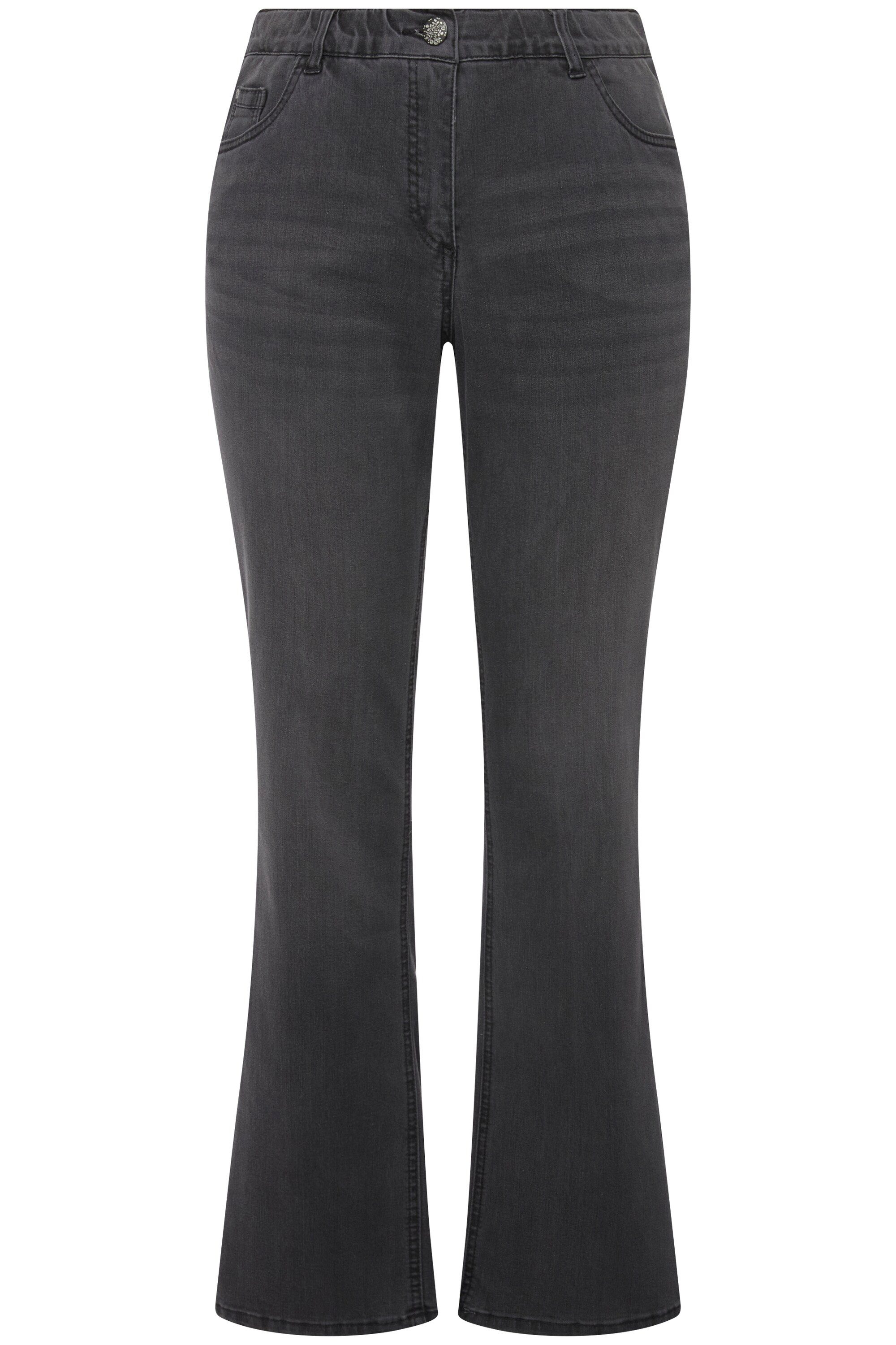 Ulla Popken Funktionshose Jeans Marie Bootcut Komfortbund 5-Pocket-Schnitt günstig online kaufen