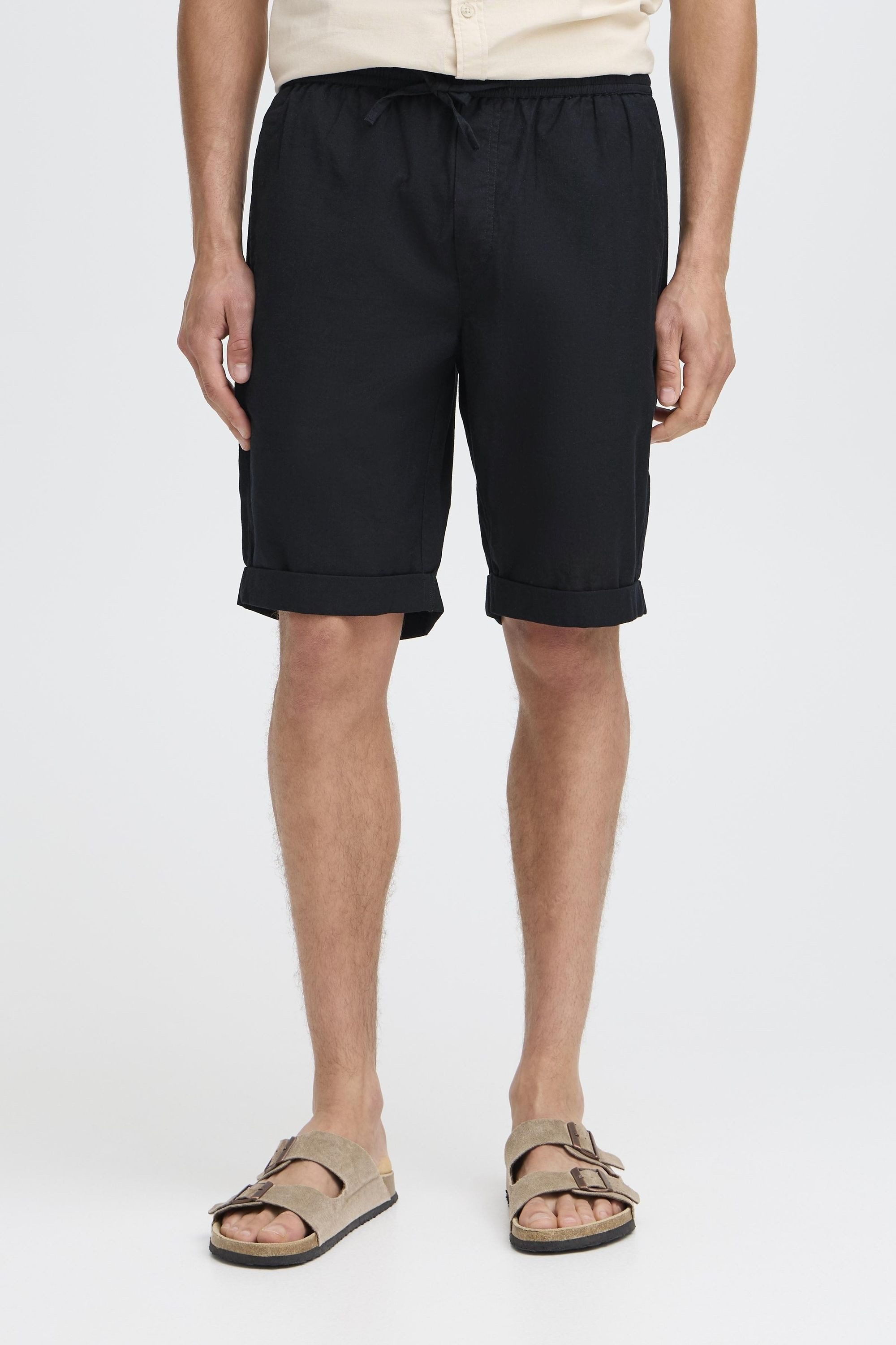!Solid Leinenhose SDLinau Bequeme Shorts mit Kordelverschluss