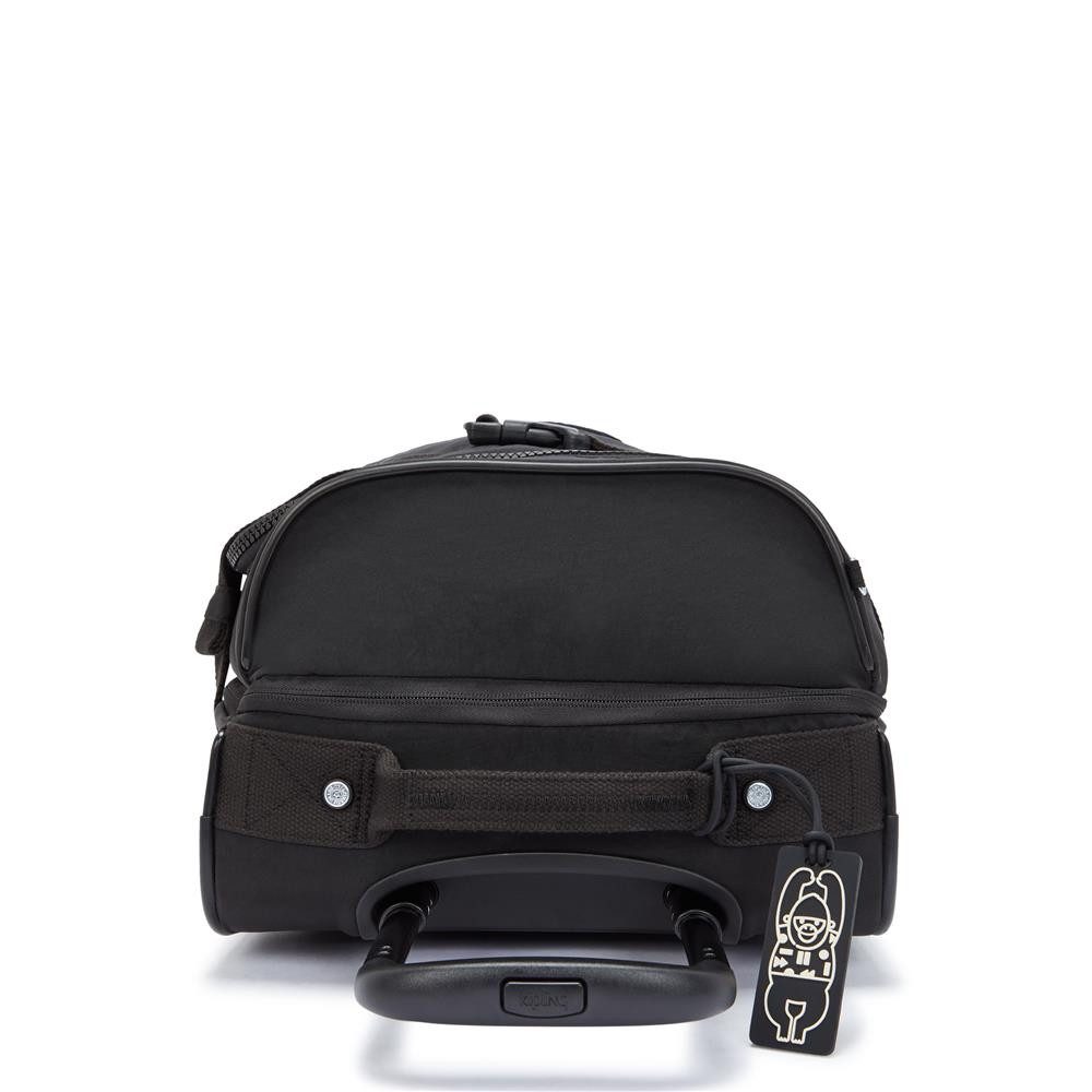 KIPLING Handgepäckkoffer AVIANA S Black Noir Small wheeled luggage, Kleiner Handgepäckkoffer mit Rollen und verstellbaren Gurten, Schwarz