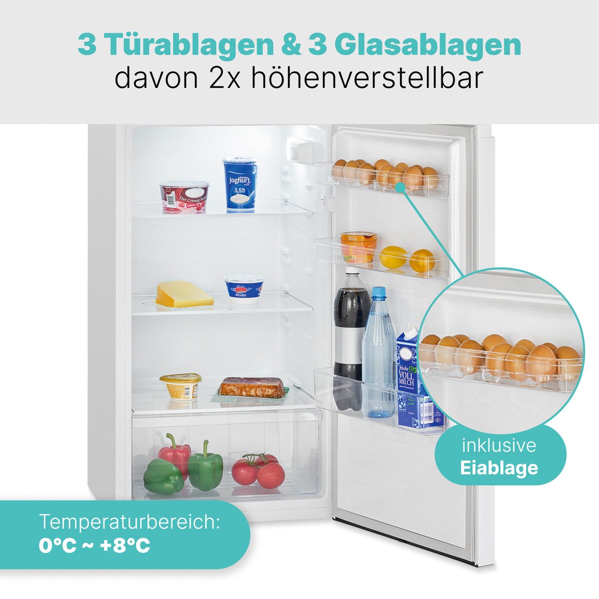 BOMANN Kühlschrank DT 7318.1, 143.4 cm hoch, 55 cm breit, 206L, 4 Sterne-Kennzeichnung